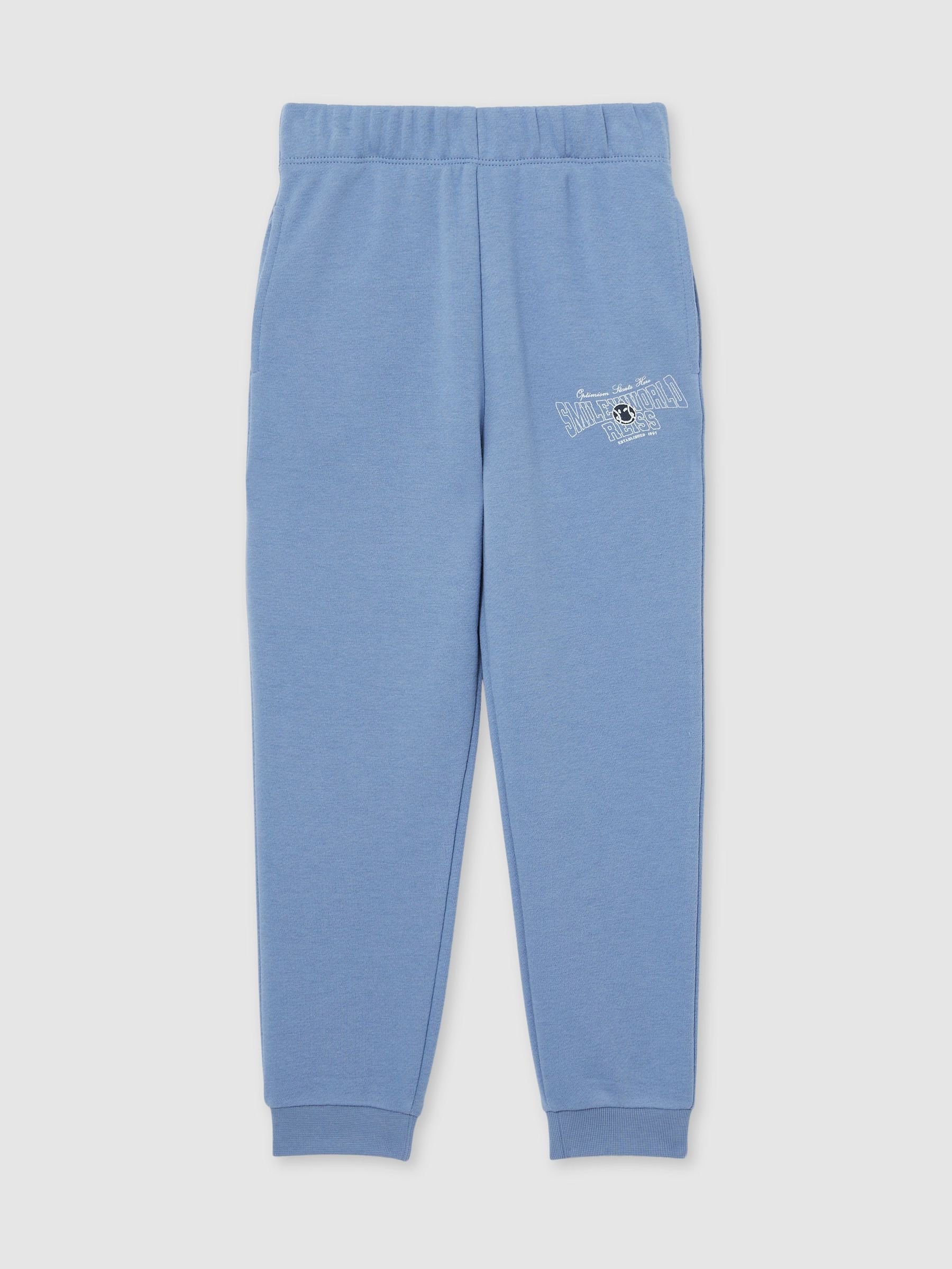 13-14 yrs SmileyWorld | Reiss Cuffed Joggers Unisex Fit in Blue (F81667) | €55