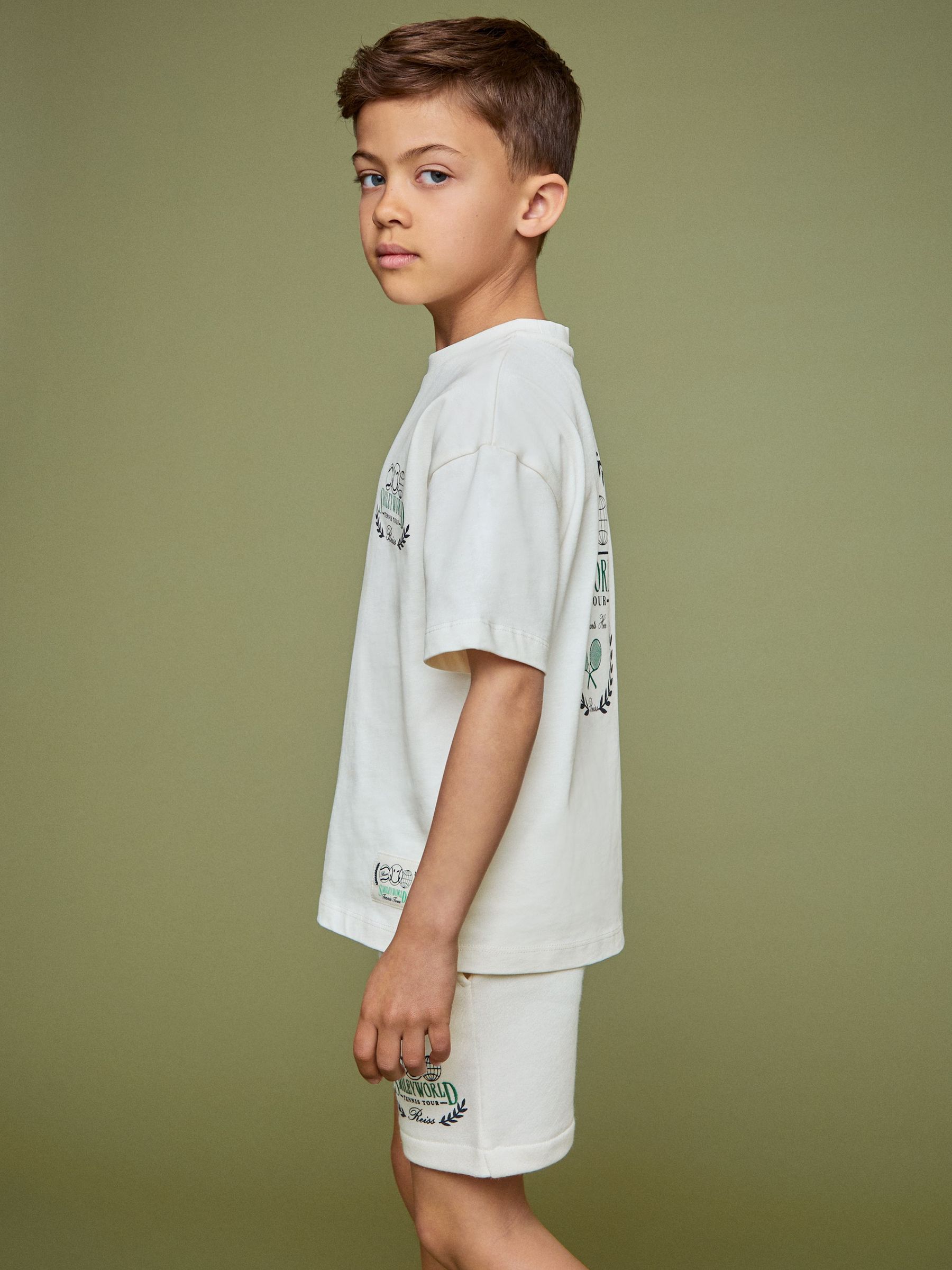 3-9 yrs SmileyWorld | Reiss Oversize T-Shirt in White (F81759) | CA$40