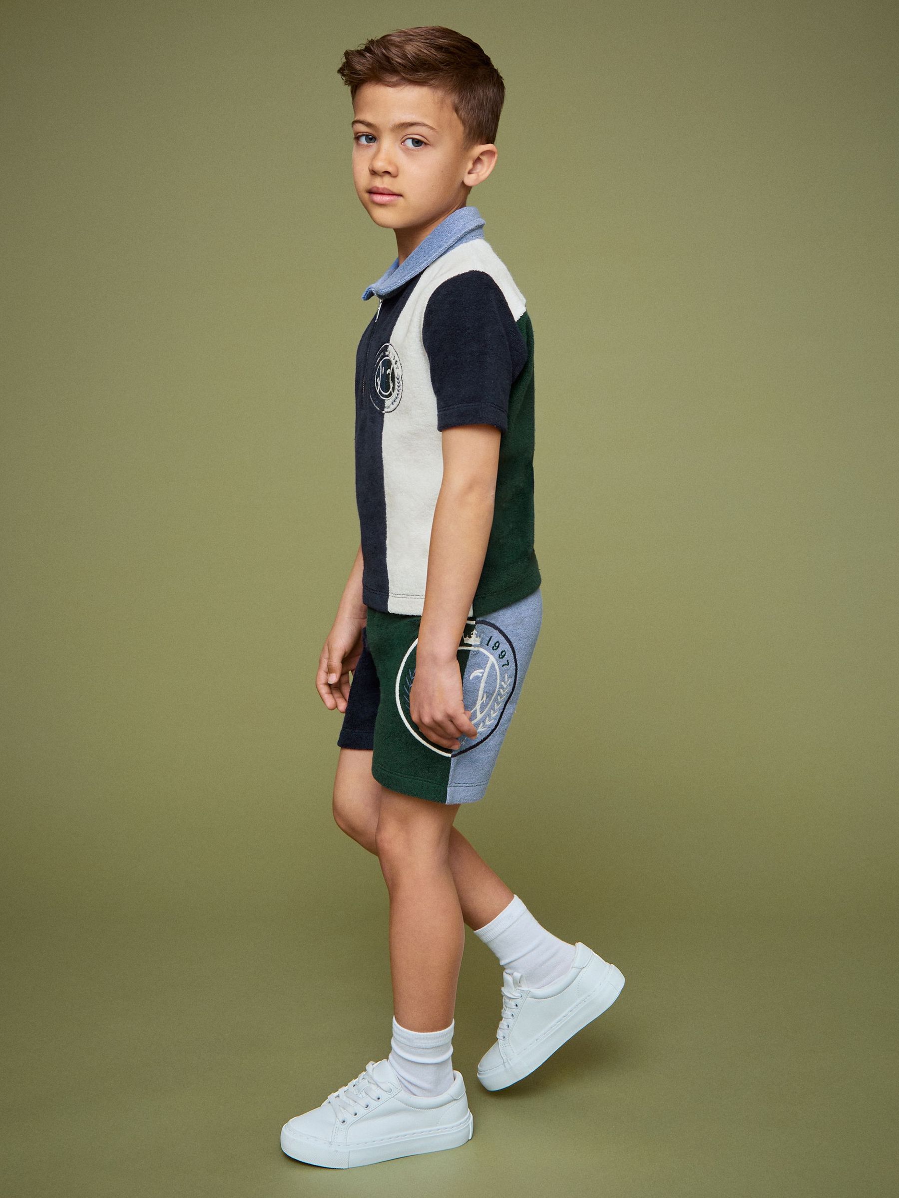 3-9 yrs SmileyWorld | Reiss Towelling Shorts in Blue (F81761) | US$55