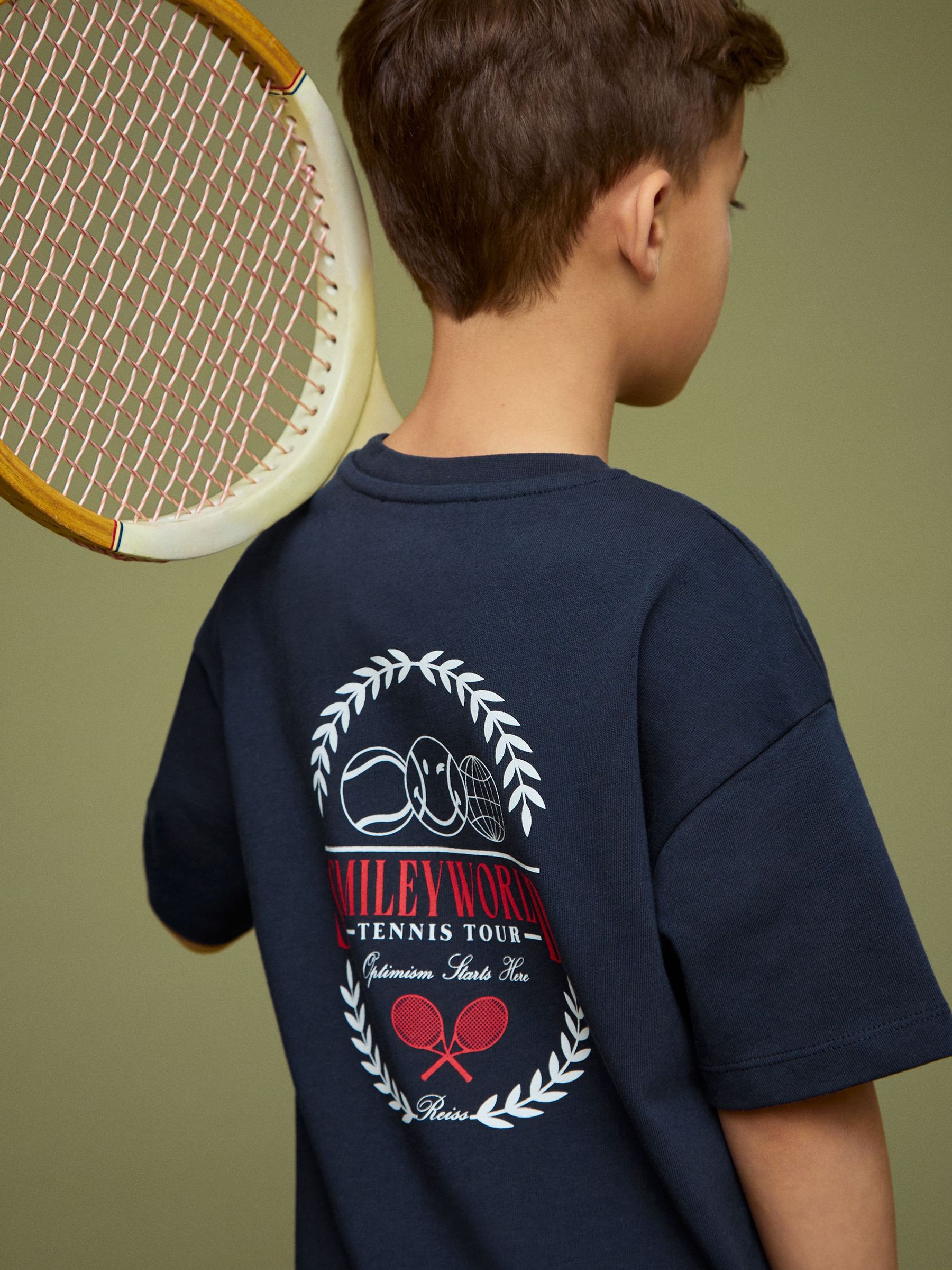 9-13 yrs SmileyWorld | Reiss Oversize T-Shirt in Navy (F81765) | €30