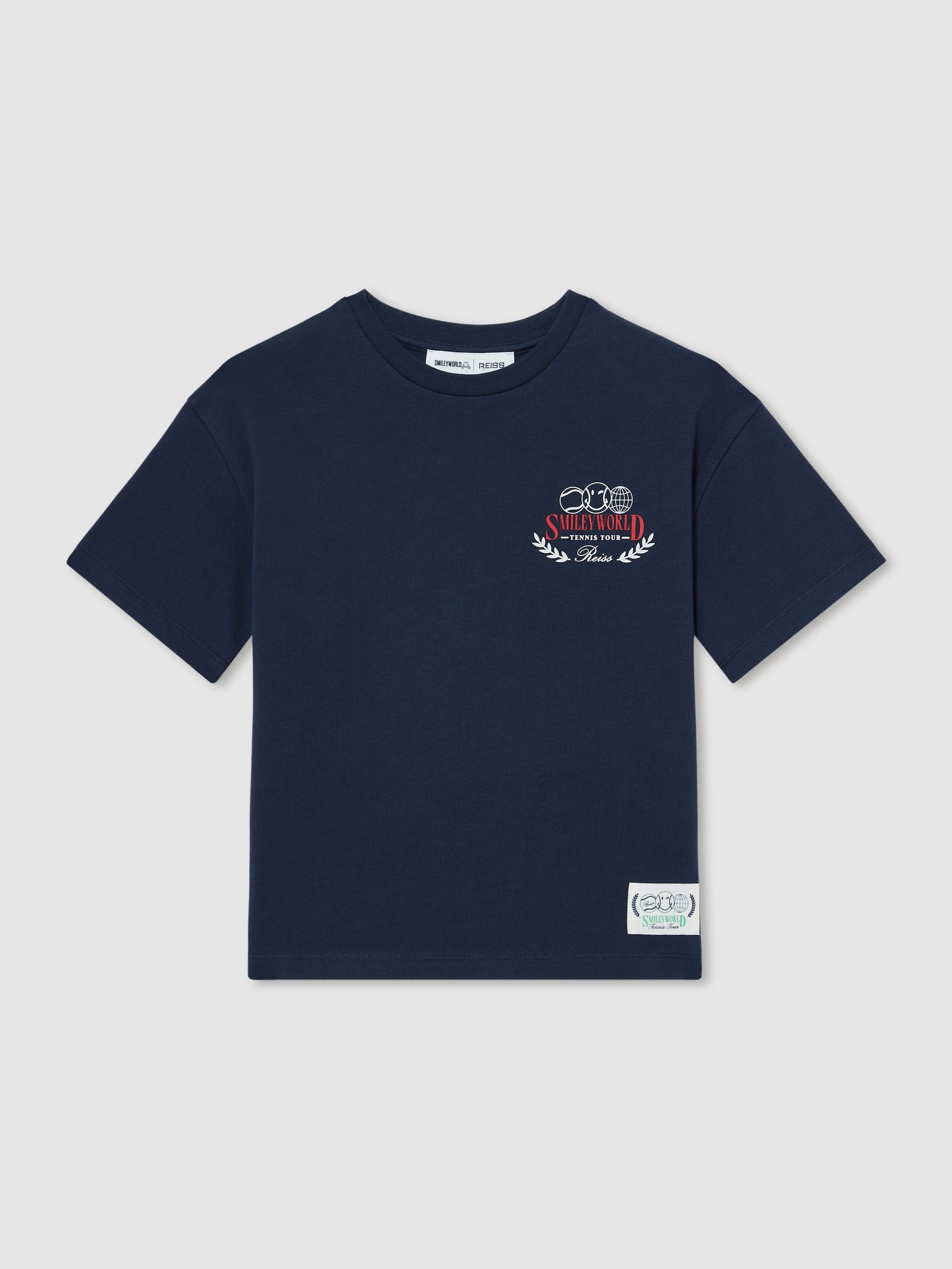 13-14 yrs SmileyWorld | Reiss Oversize T-Shirt in Navy (F81864) | €35