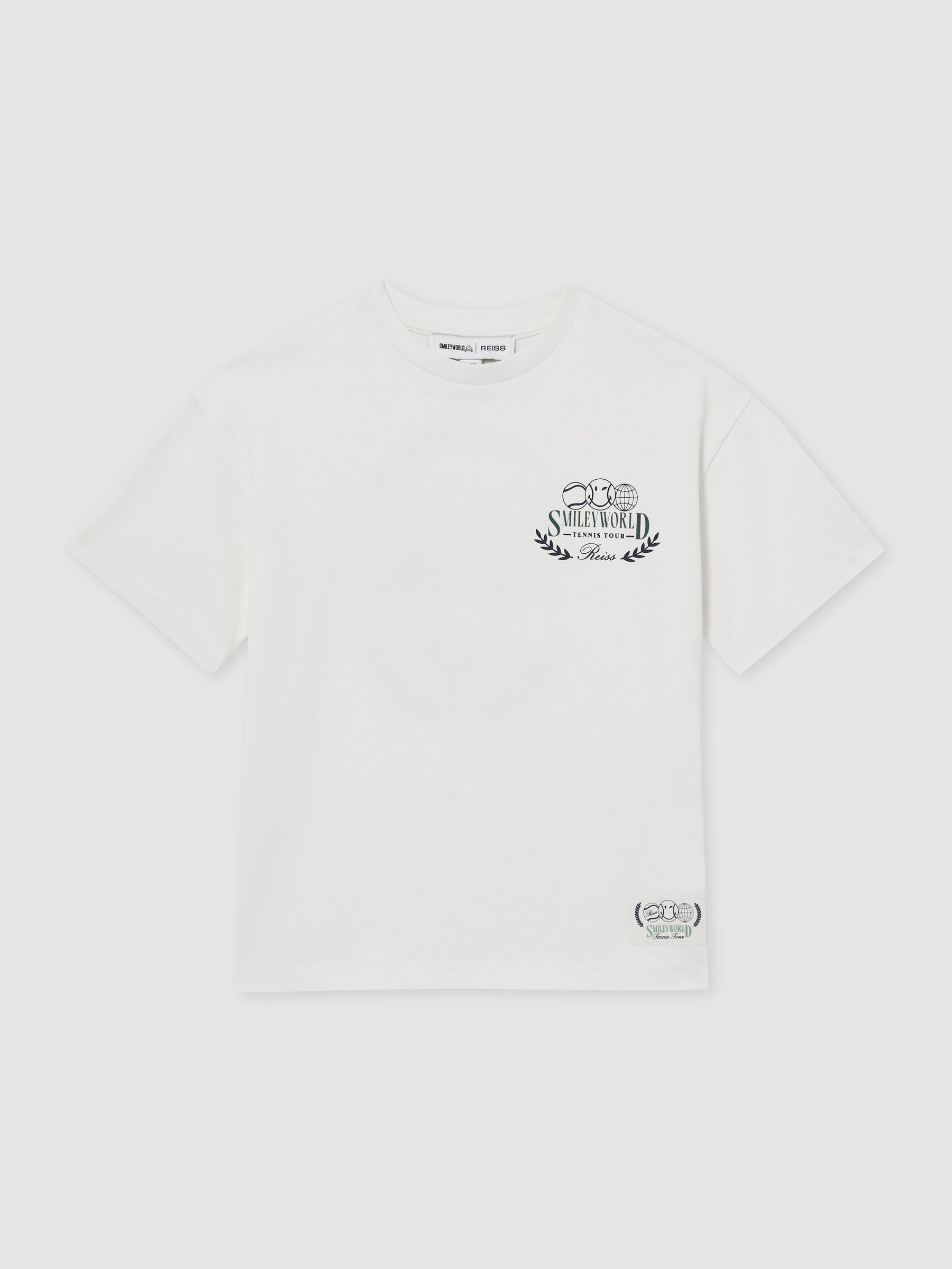 13-14 yrs SmileyWorld | Reiss Oversize T-Shirt in White (F81866) | €35