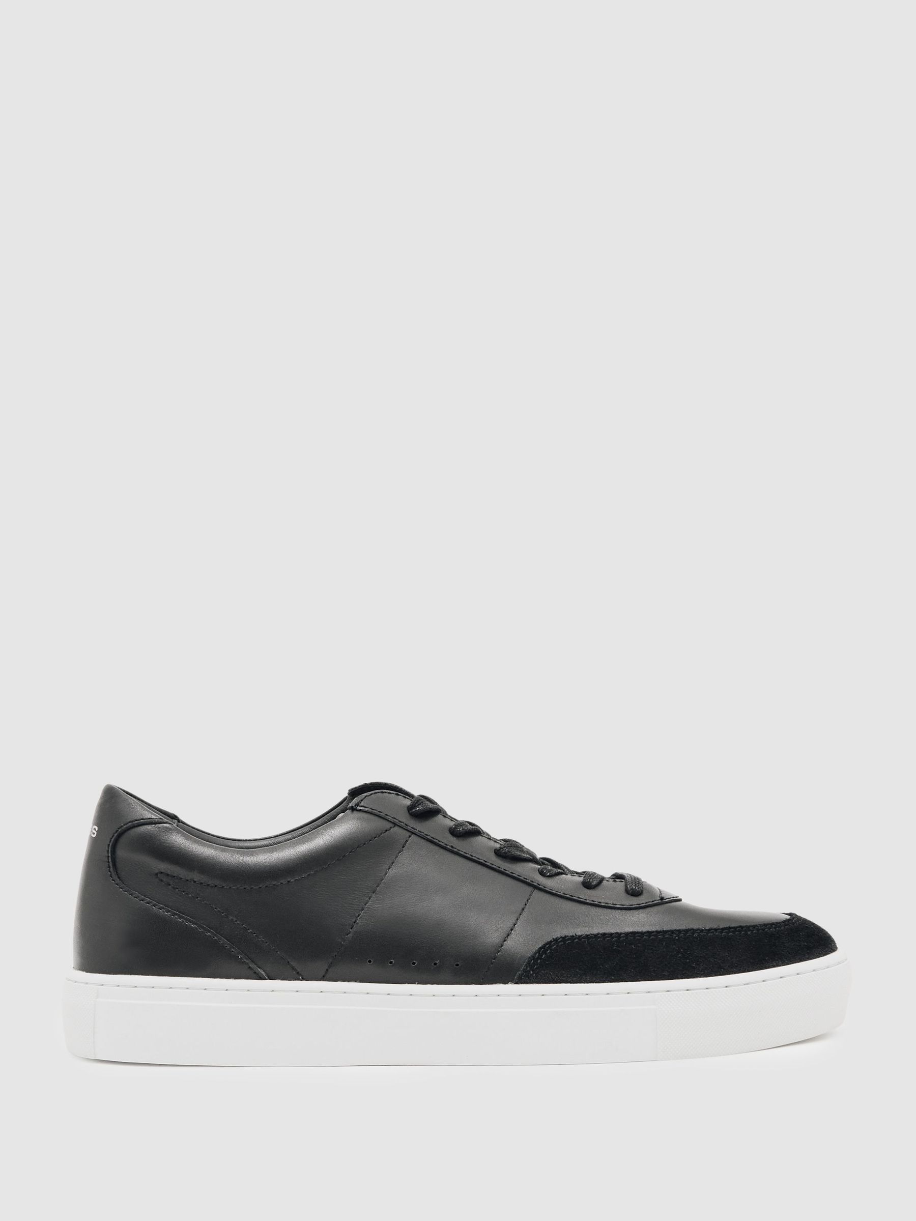 Bonded-Leather Low-Top Trainers in Black (F85936) | CA$270
