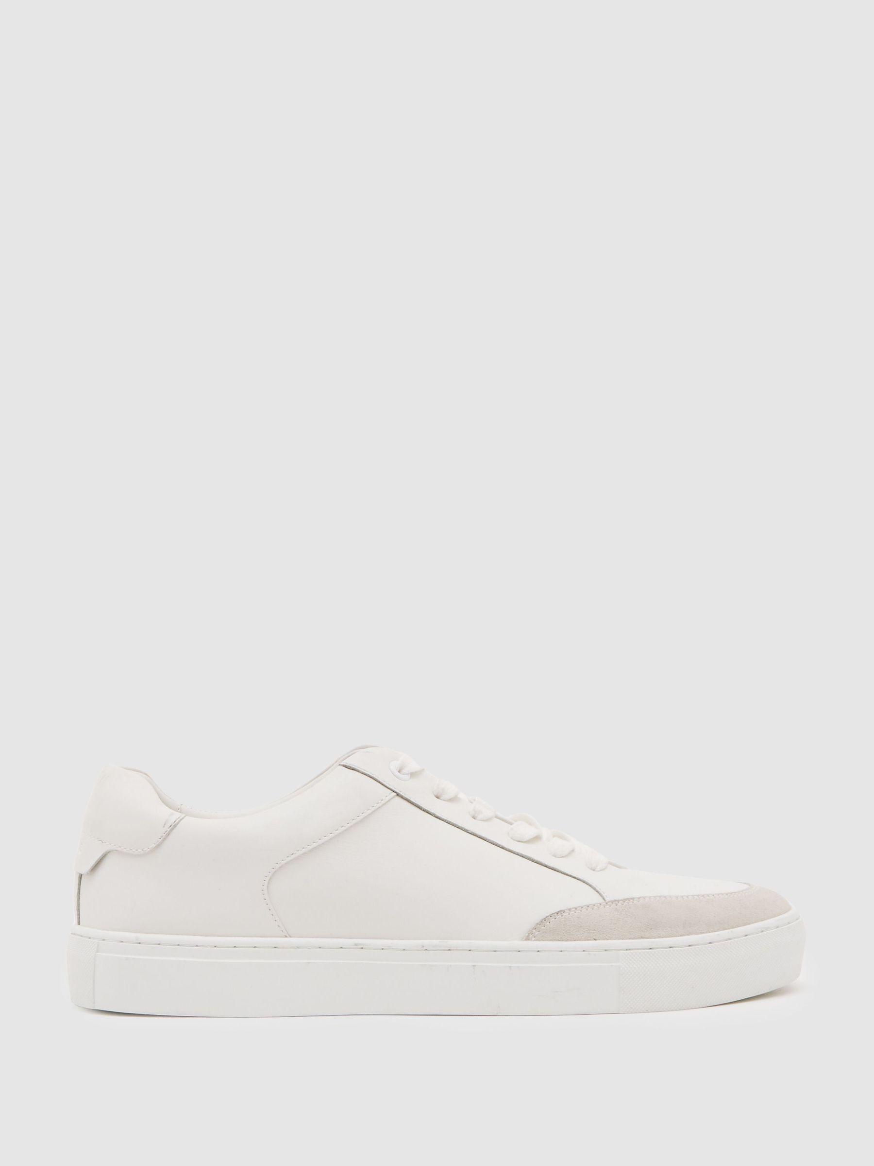 Bonded-Leather Low-Top Trainers in White (F85942) | ₪795