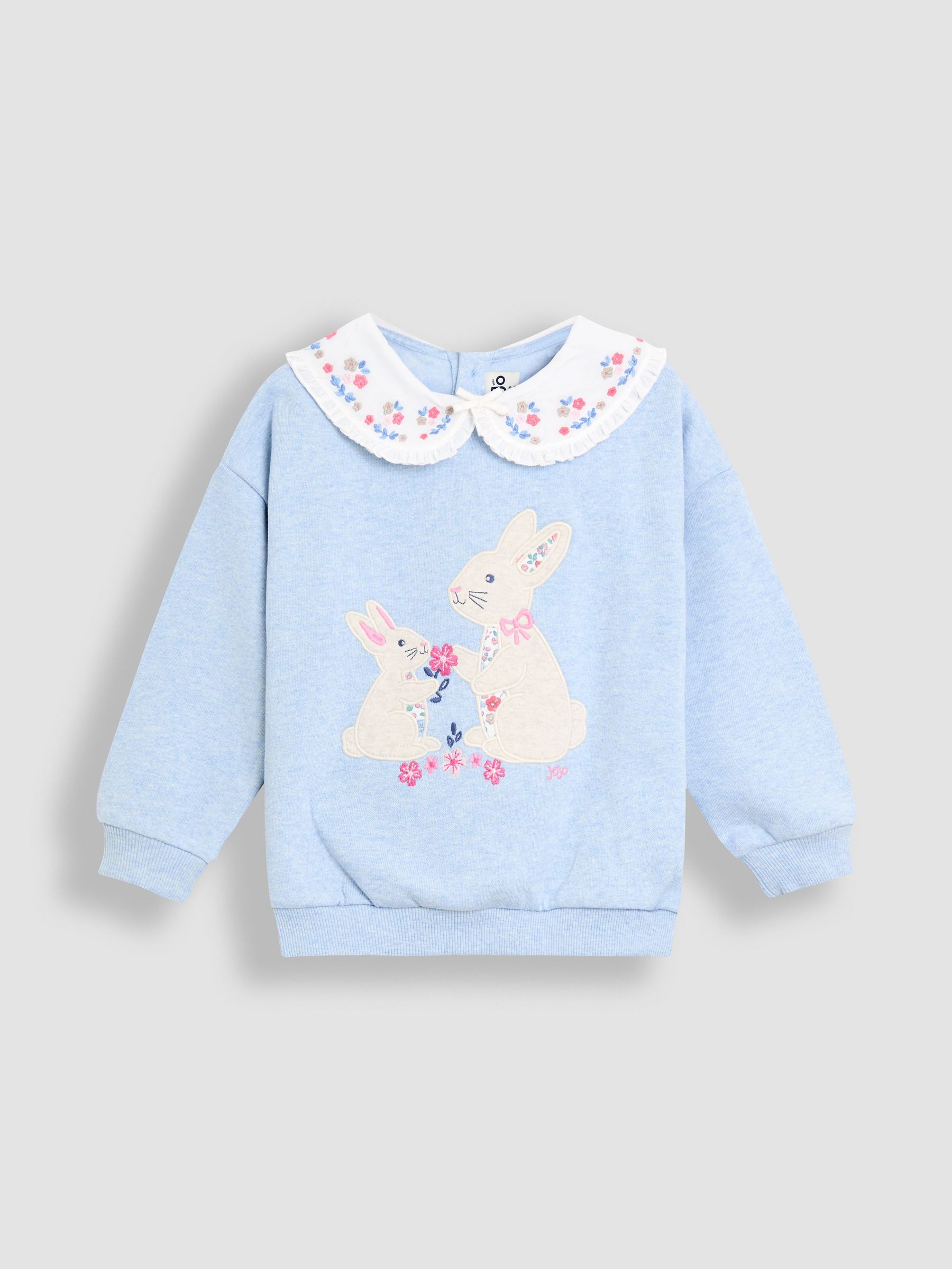 Blue Appliqué Collar Sweatshirt (F86353) | $43 - $48