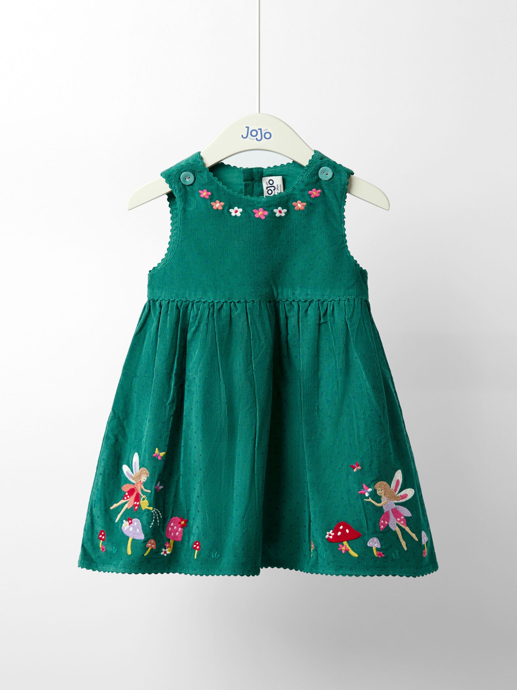 Green Appliqué Cord Dress (F86376) | $46 - $51