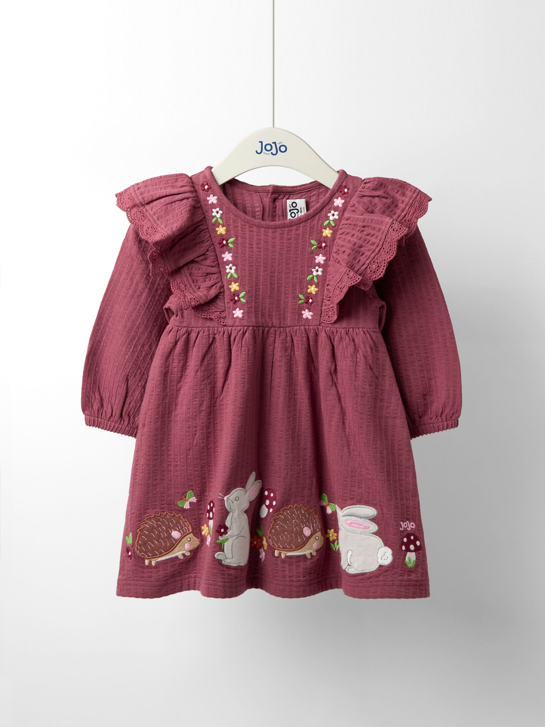 Purple Pretty Appliqué Frill Dress (F87383) | $41 - $46