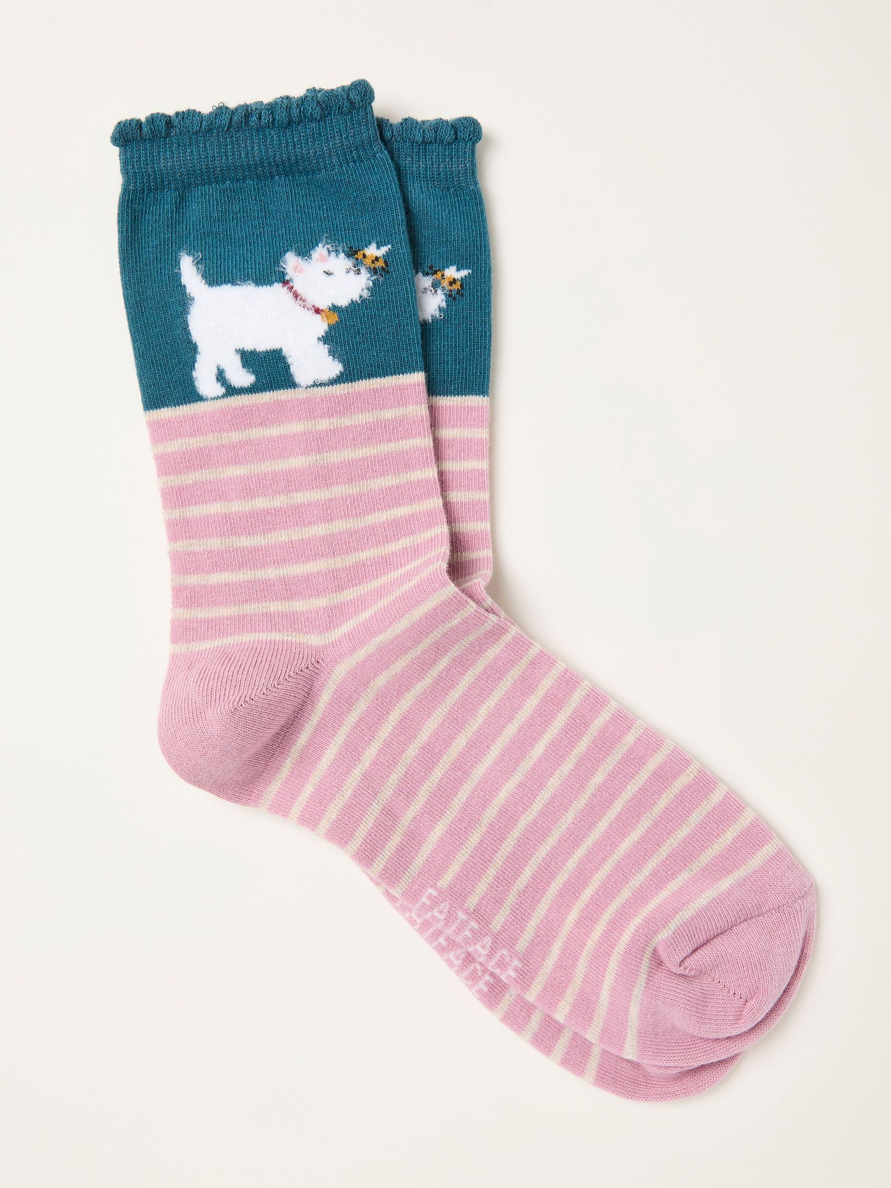 Teal Blue Westie Socks (F89598) | €9.50
