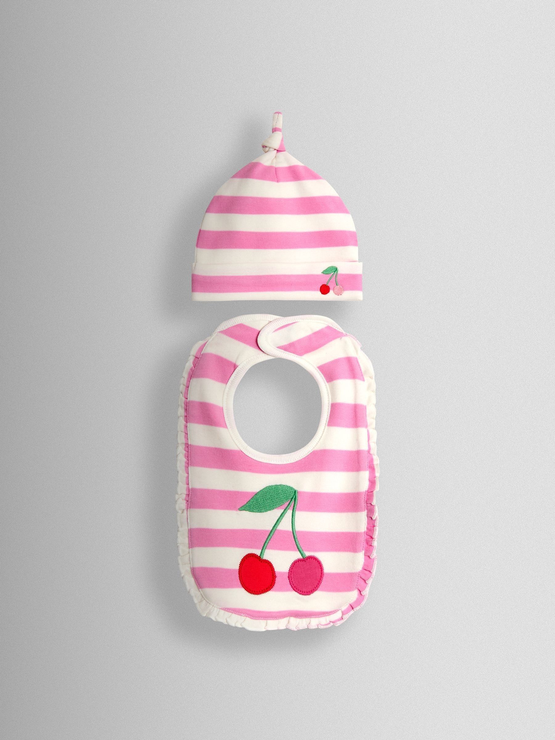 Pink Cherry Stripe Hat (F89990) | $19