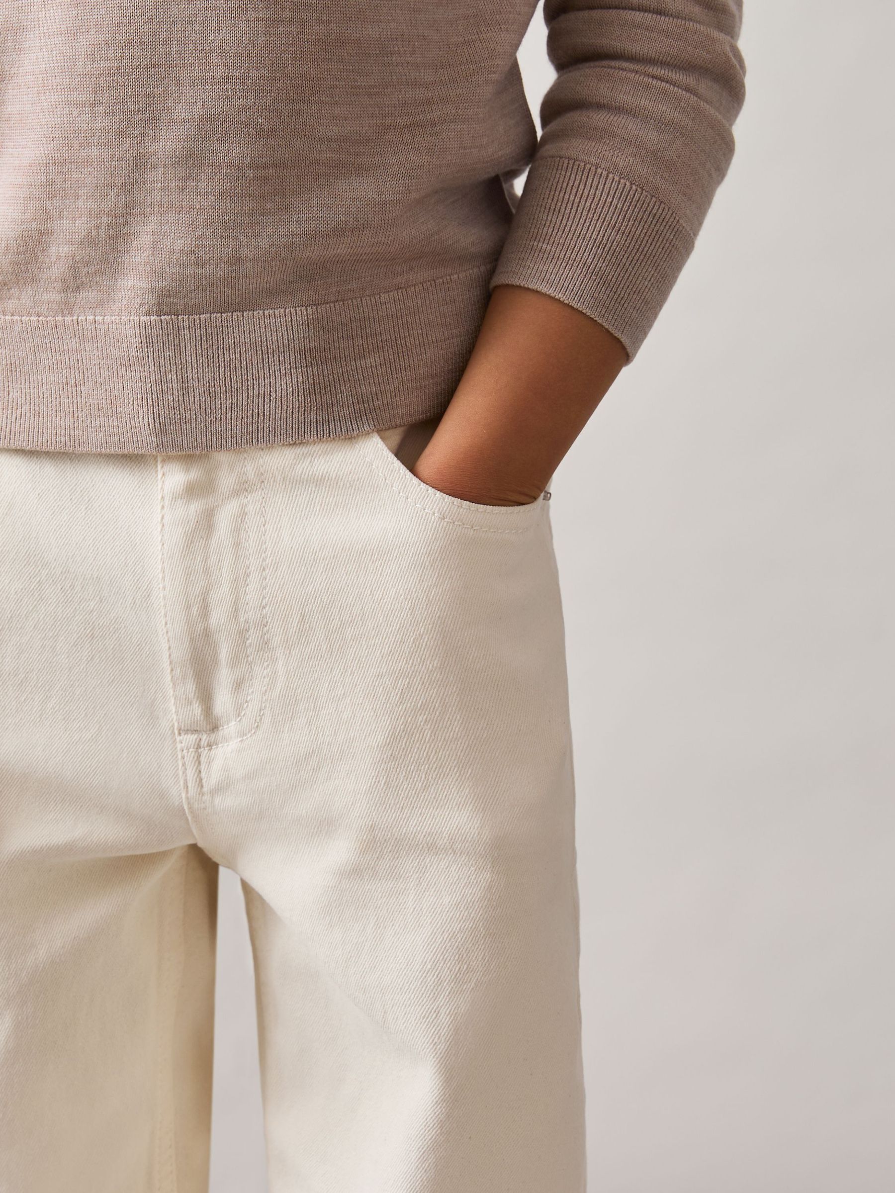 Relaxed-Fit Jeans in Off White (F90020) | AED260