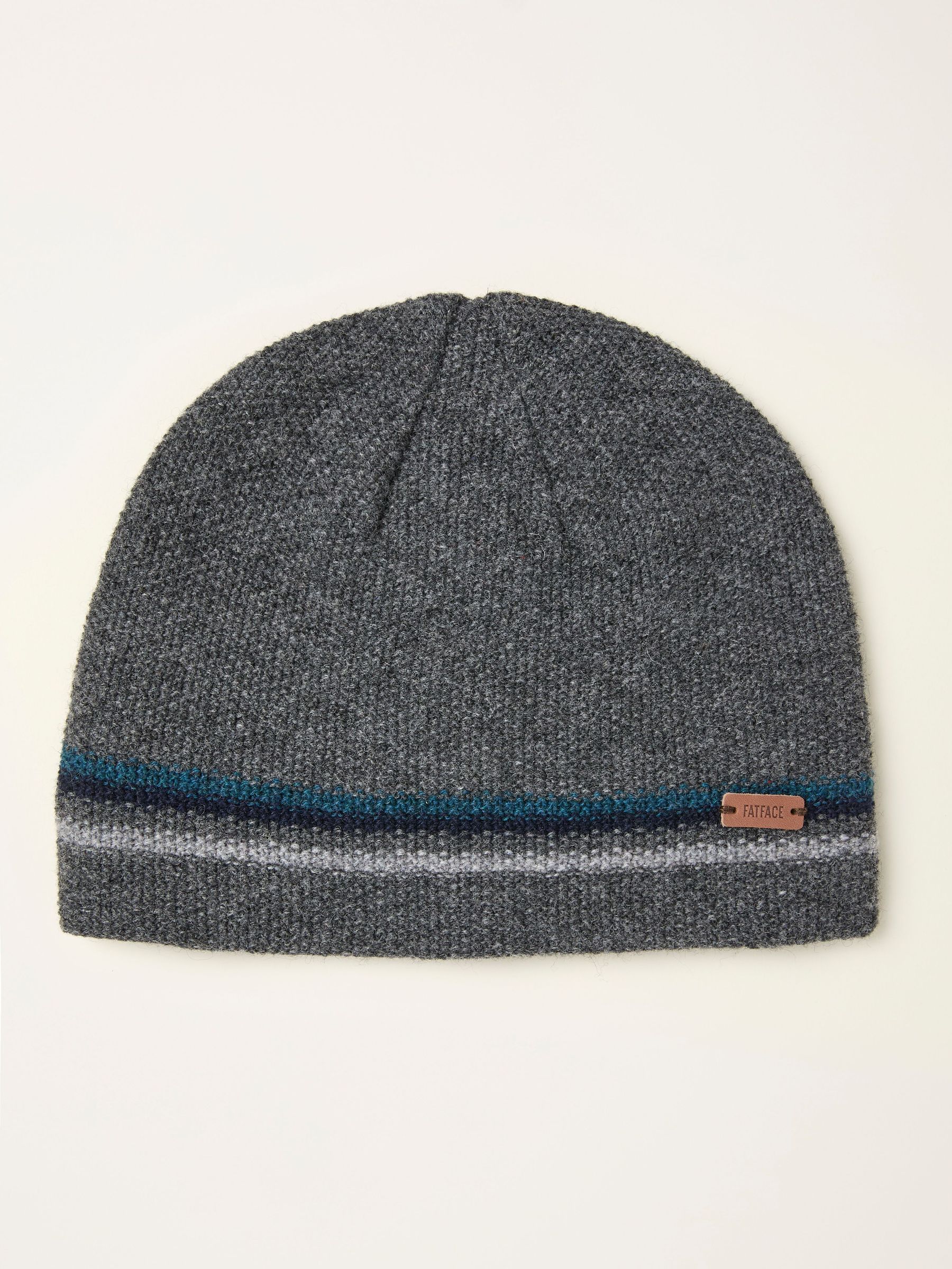 Luca Grey Waffle Beanie (F90773) | $43