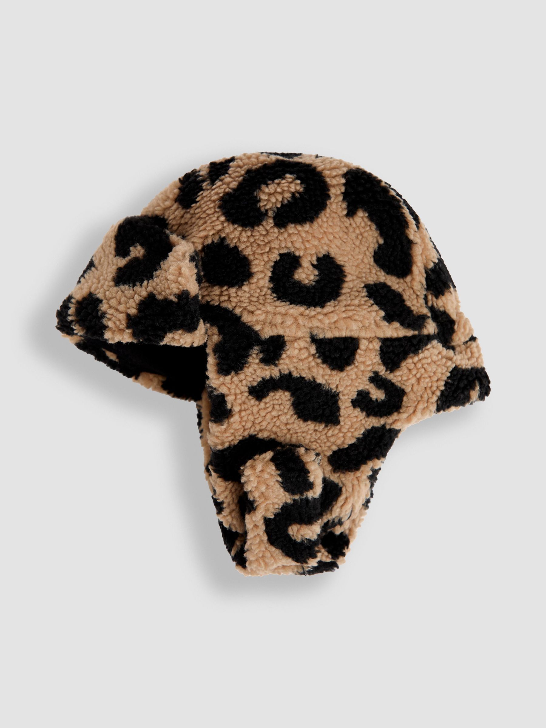 Brown Leopard Print Cosy Trapper Hat (F91271) | $33
