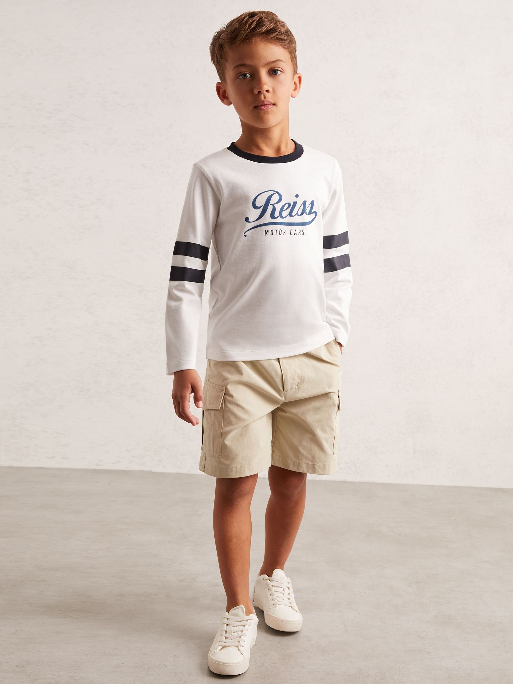 3-9 yrs Ripstop Cargo Shorts in Light Stone (F93818) | €40
