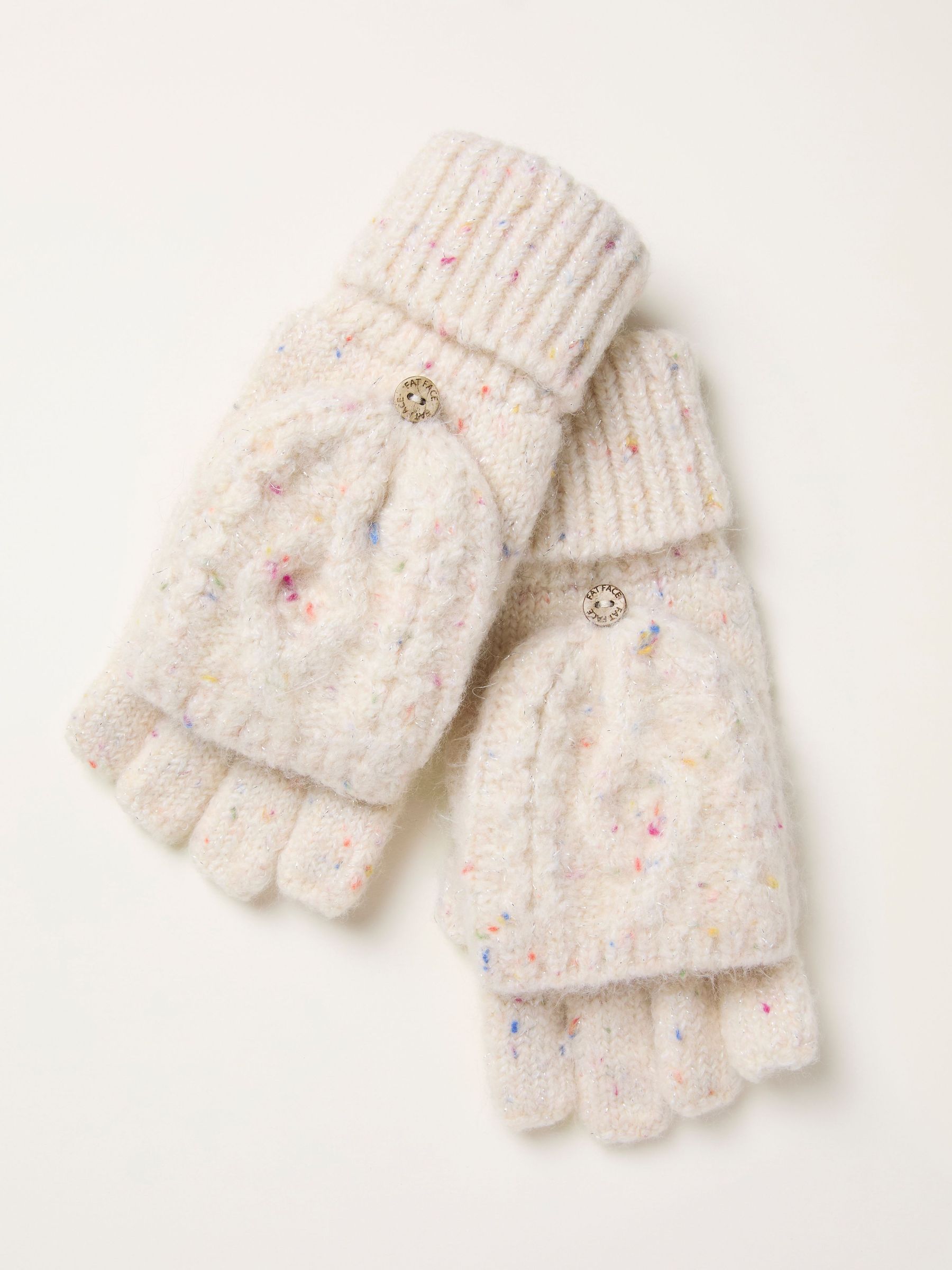 Ivory Confetti Overflap Gloves (F94692) | $38