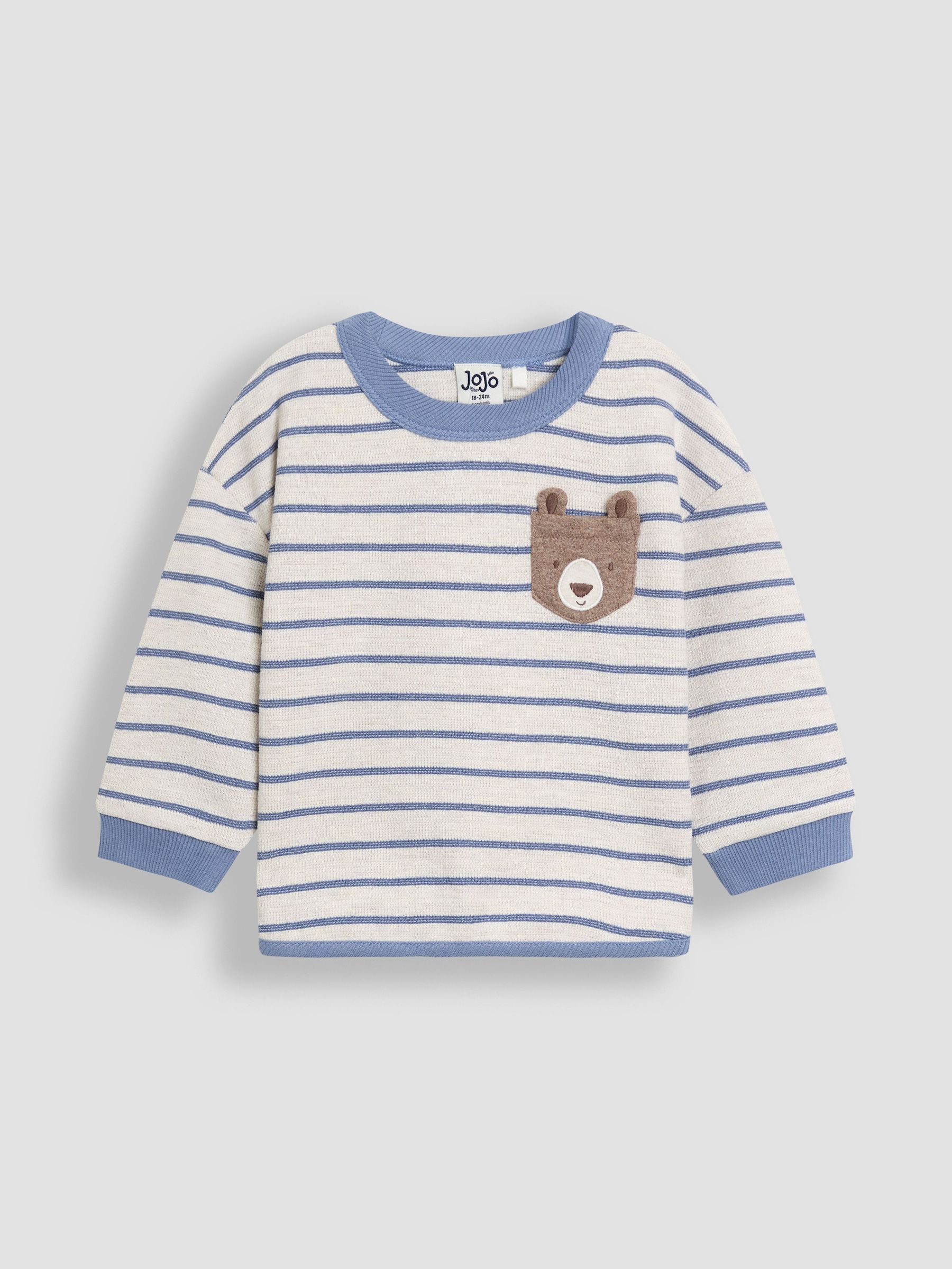 Blue Pocket Appliqué Top (F96740) | $26 - $31