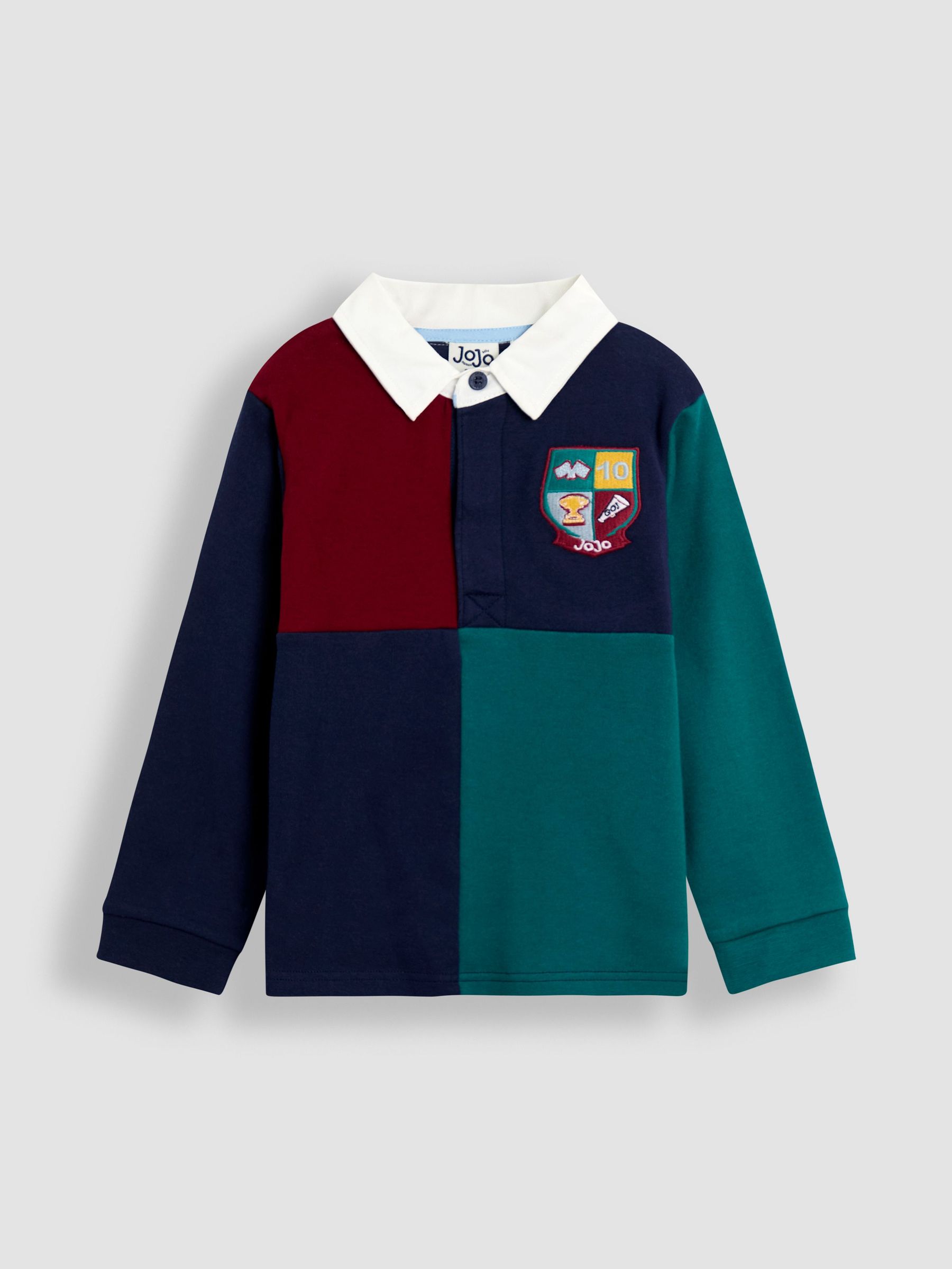 Navy Appliqué Badge Rugby Top (F96787) | $38 - $43
