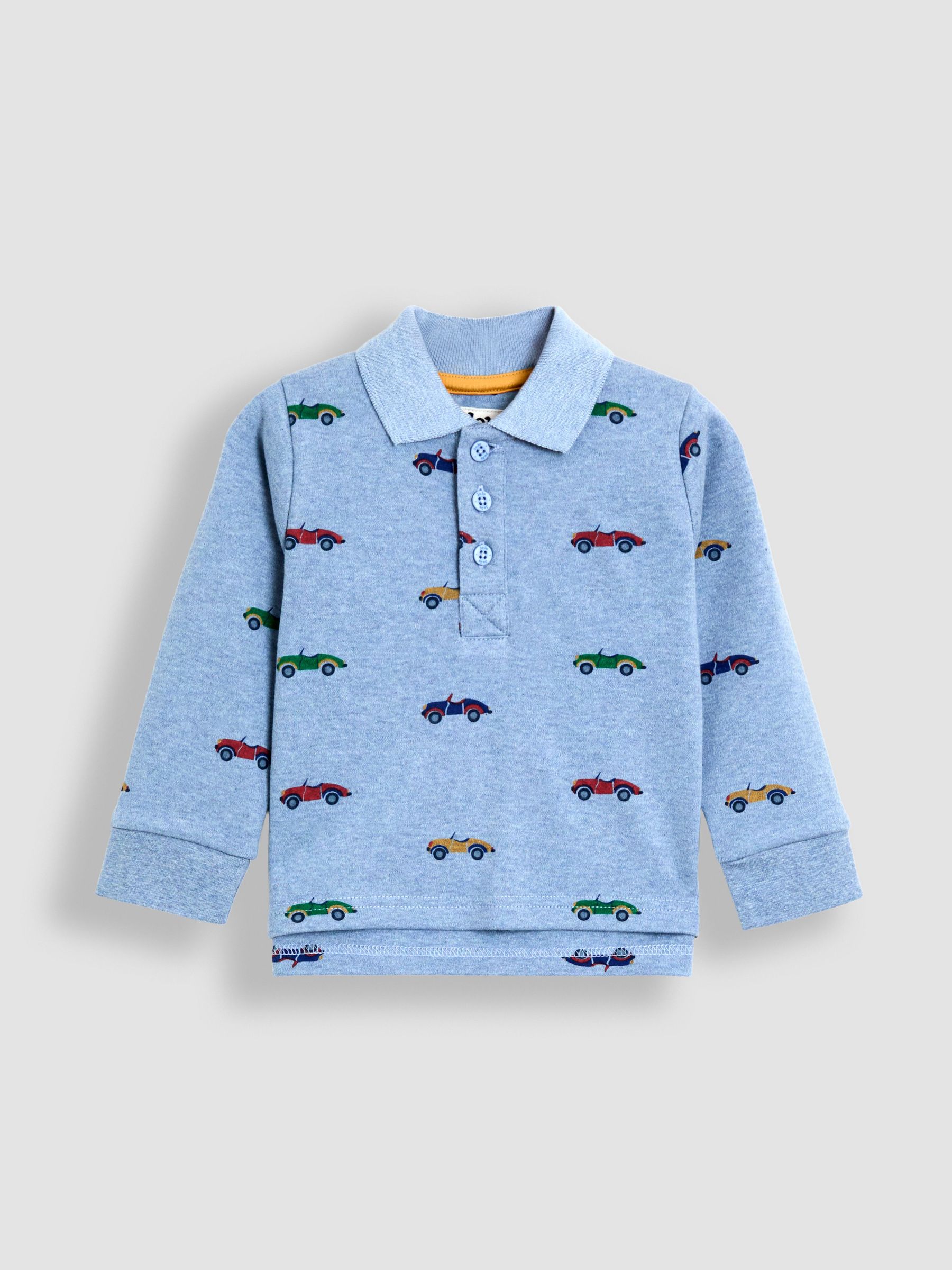 Blue Printed Polo Shirt (F96793) | $31 - $36