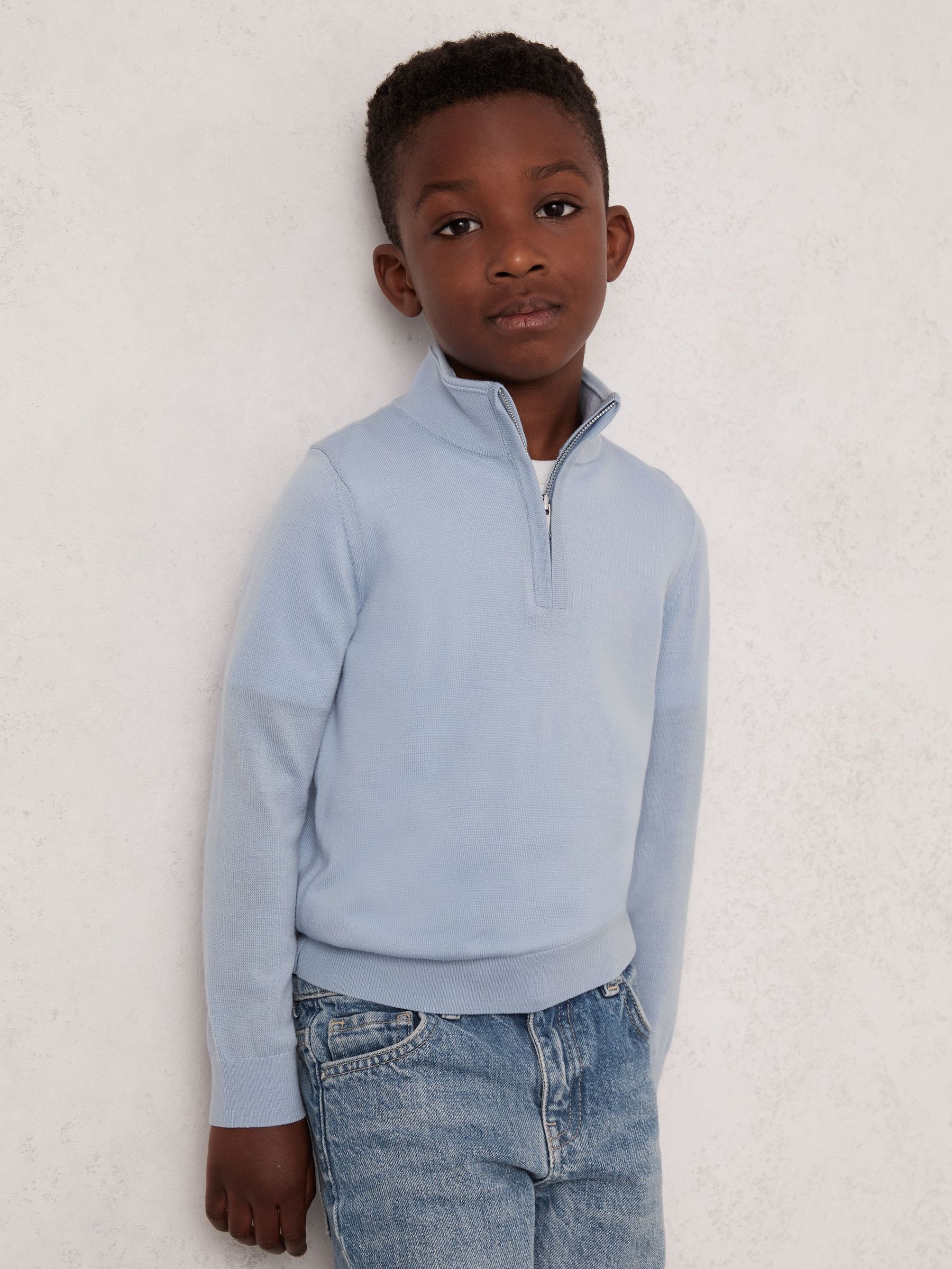 Jumper in Soft Blue Melange (F97666) | €55