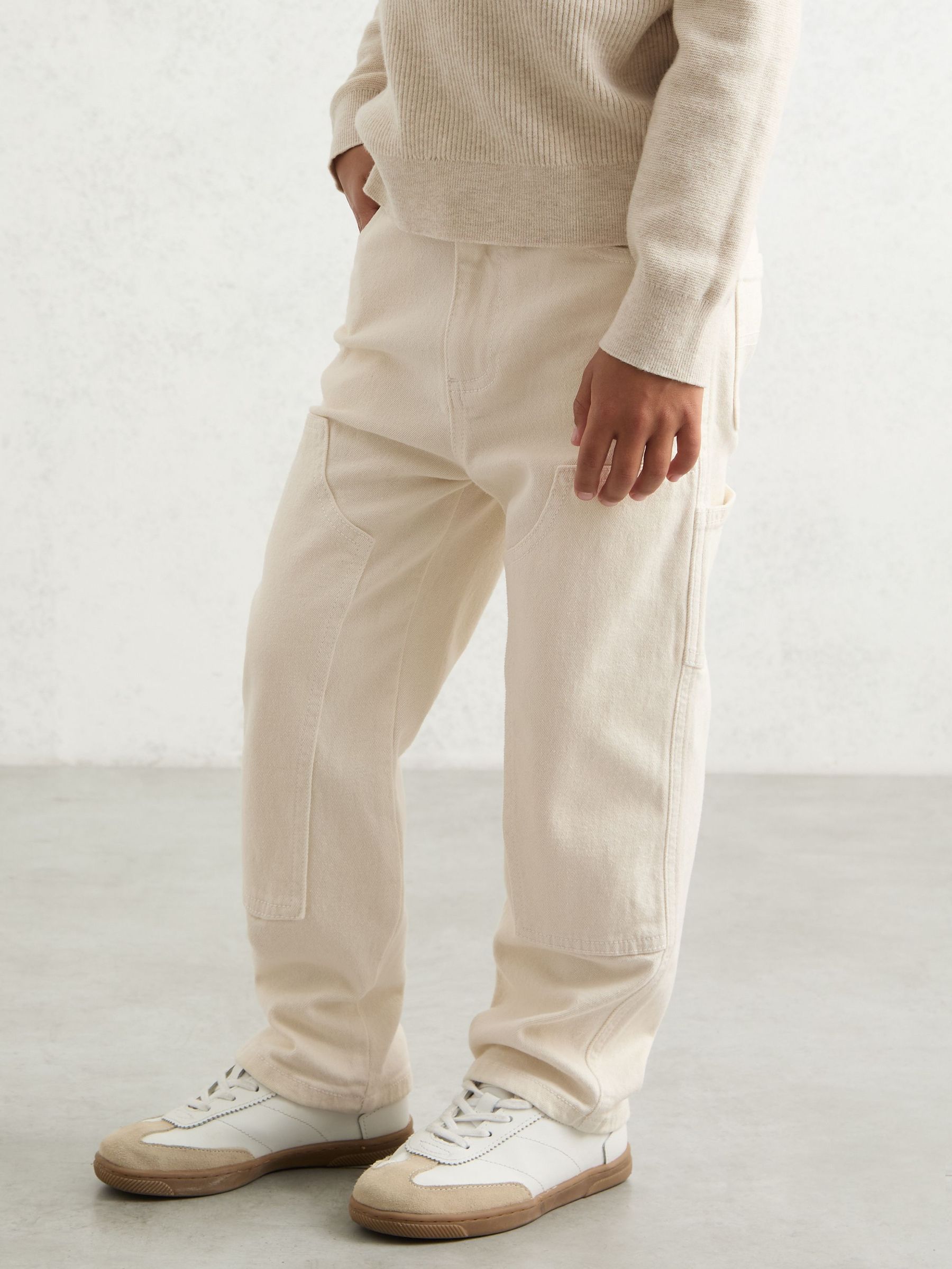 3-9 yrs Straight-Leg Carpenter Jeans in Off White (F97743) | €60