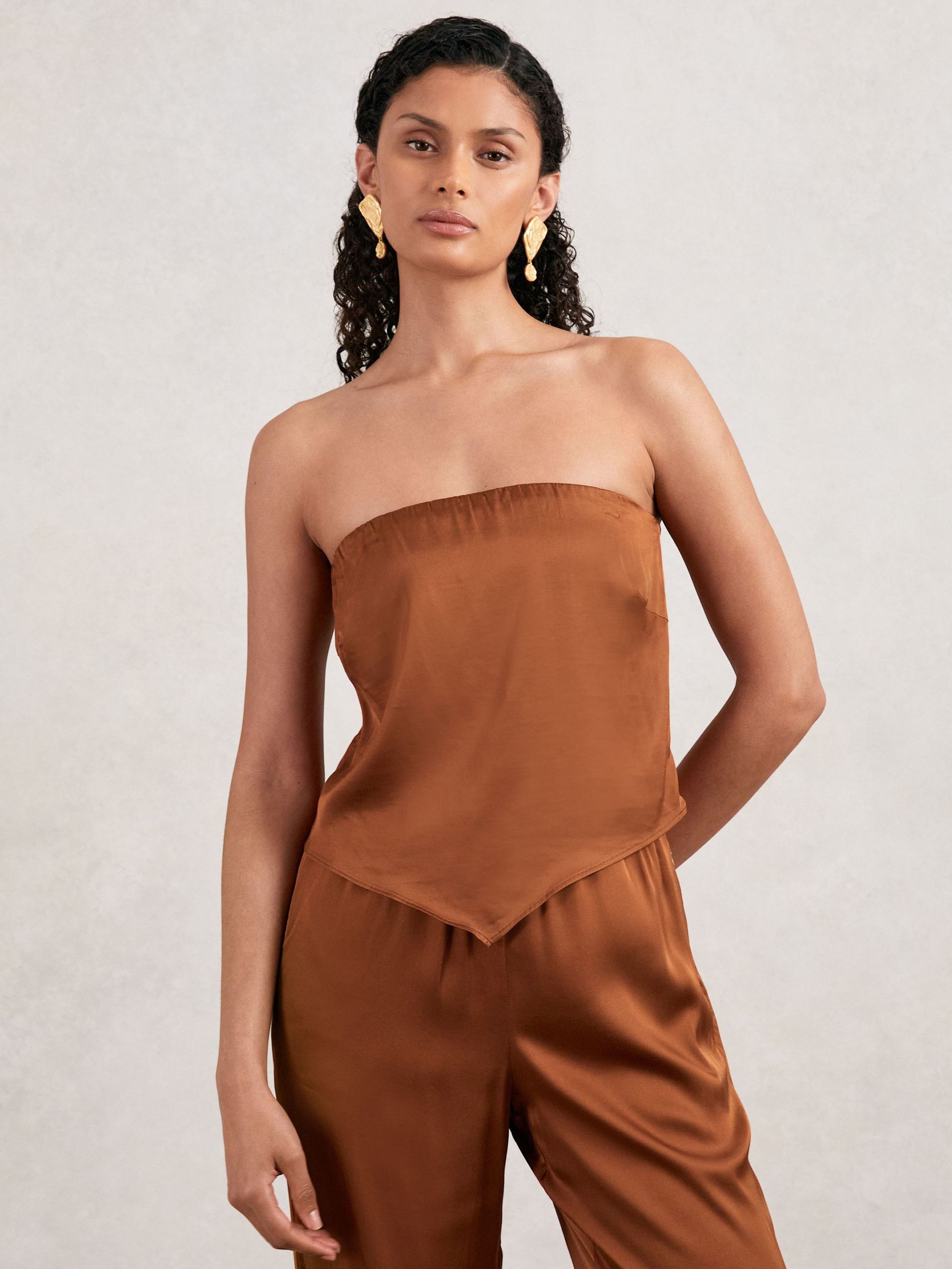 Knitted Crop Top in Copper (F97758) | €140