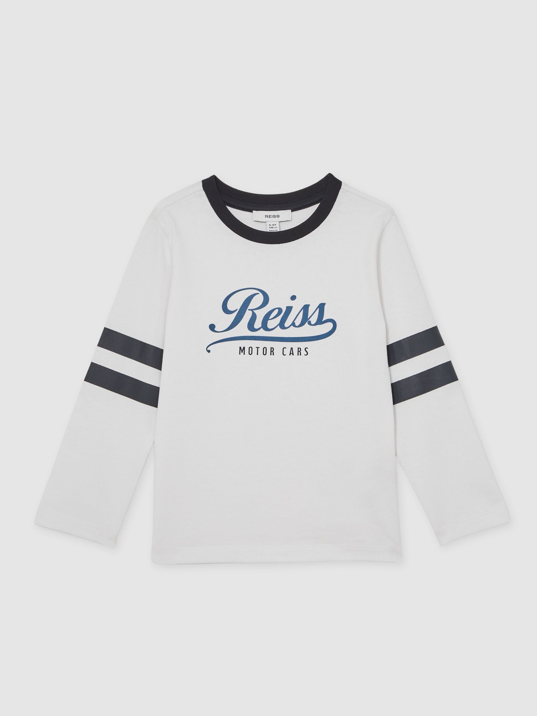 13-14 yrs Cotton Motor Cars Logo T-Shirt in White/Blue (F97834) | €35