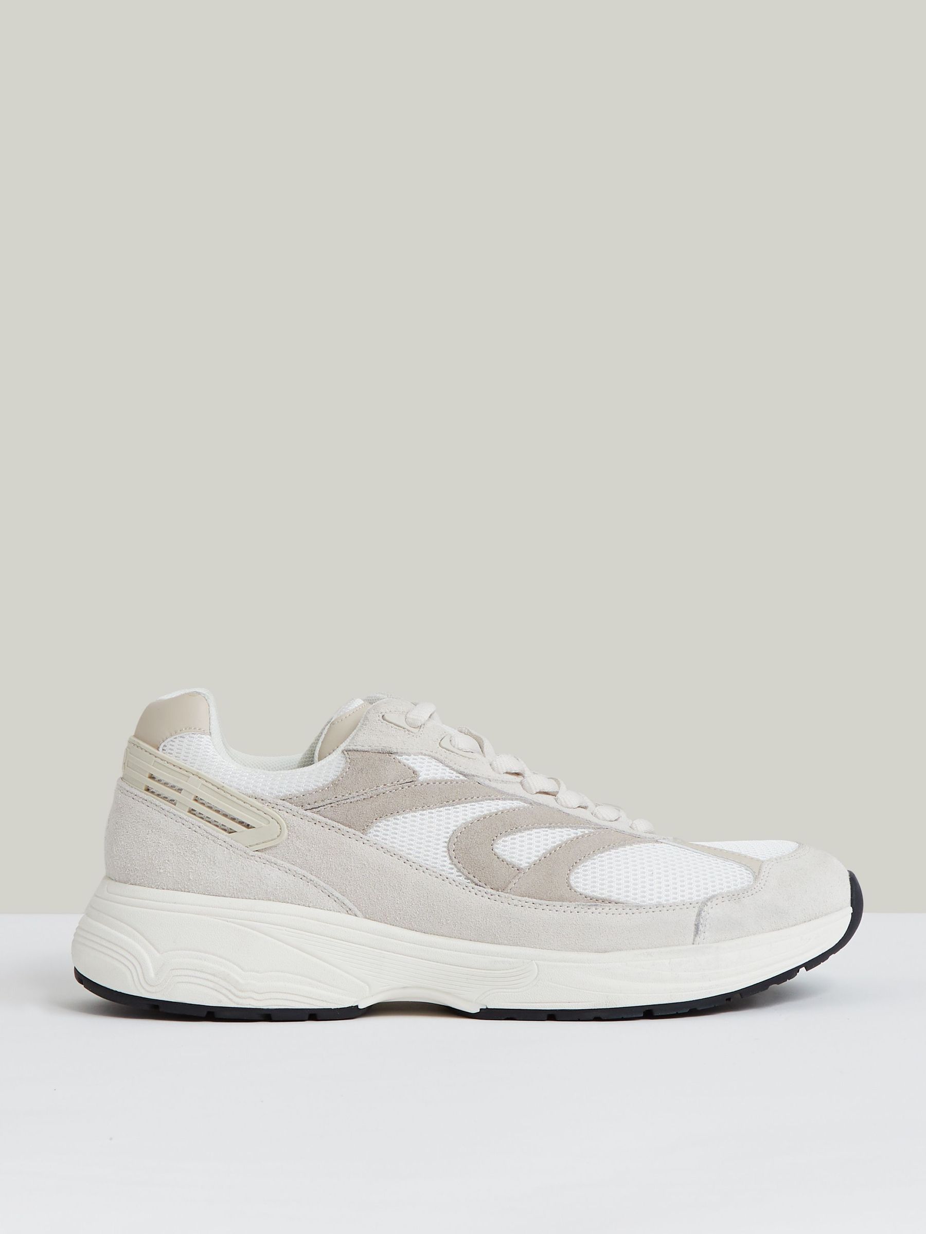 Panelled Running Trainers in Off White/Stone (F97935) | HK$2,680
