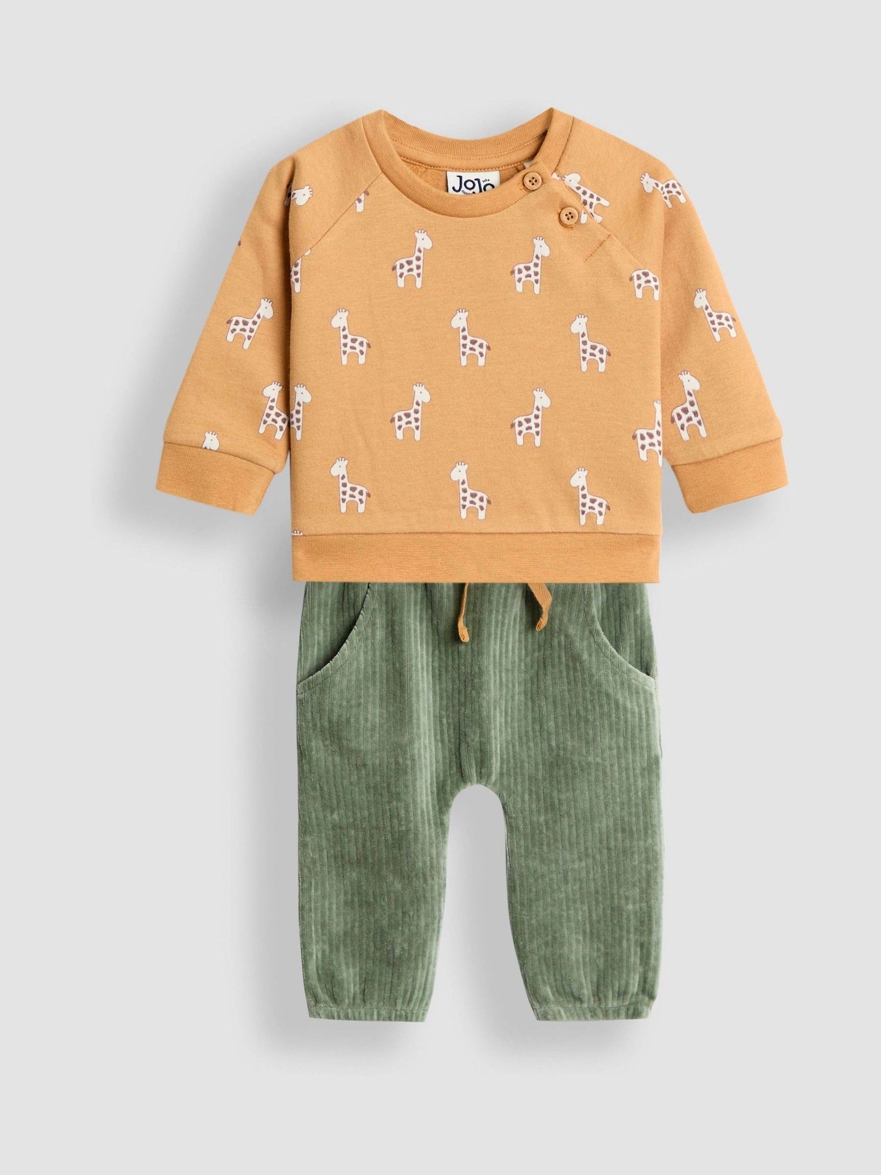 Brown Top & Joggers Set (G00944) | $51 - $55