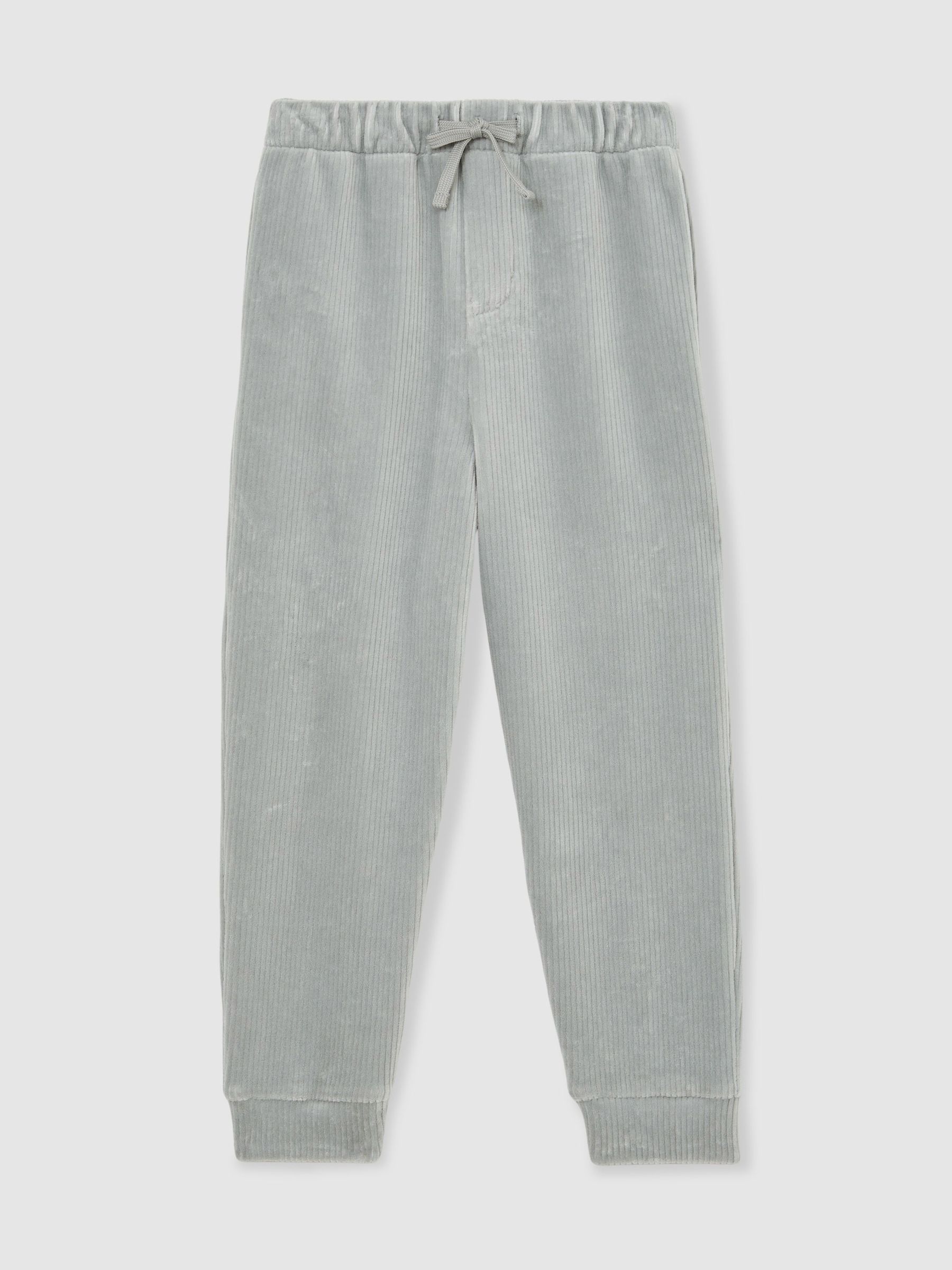 13-14 yrs Corduroy Drawstring Joggers in Soft Grey (G07040) | $75