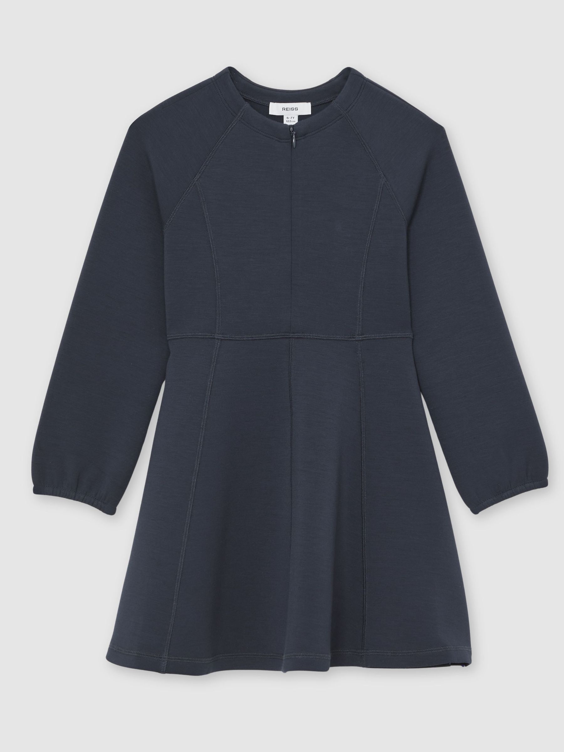 13-14 yrs Premium Interlock-Jersey Panelled Dress in Navy (G10552) | $95