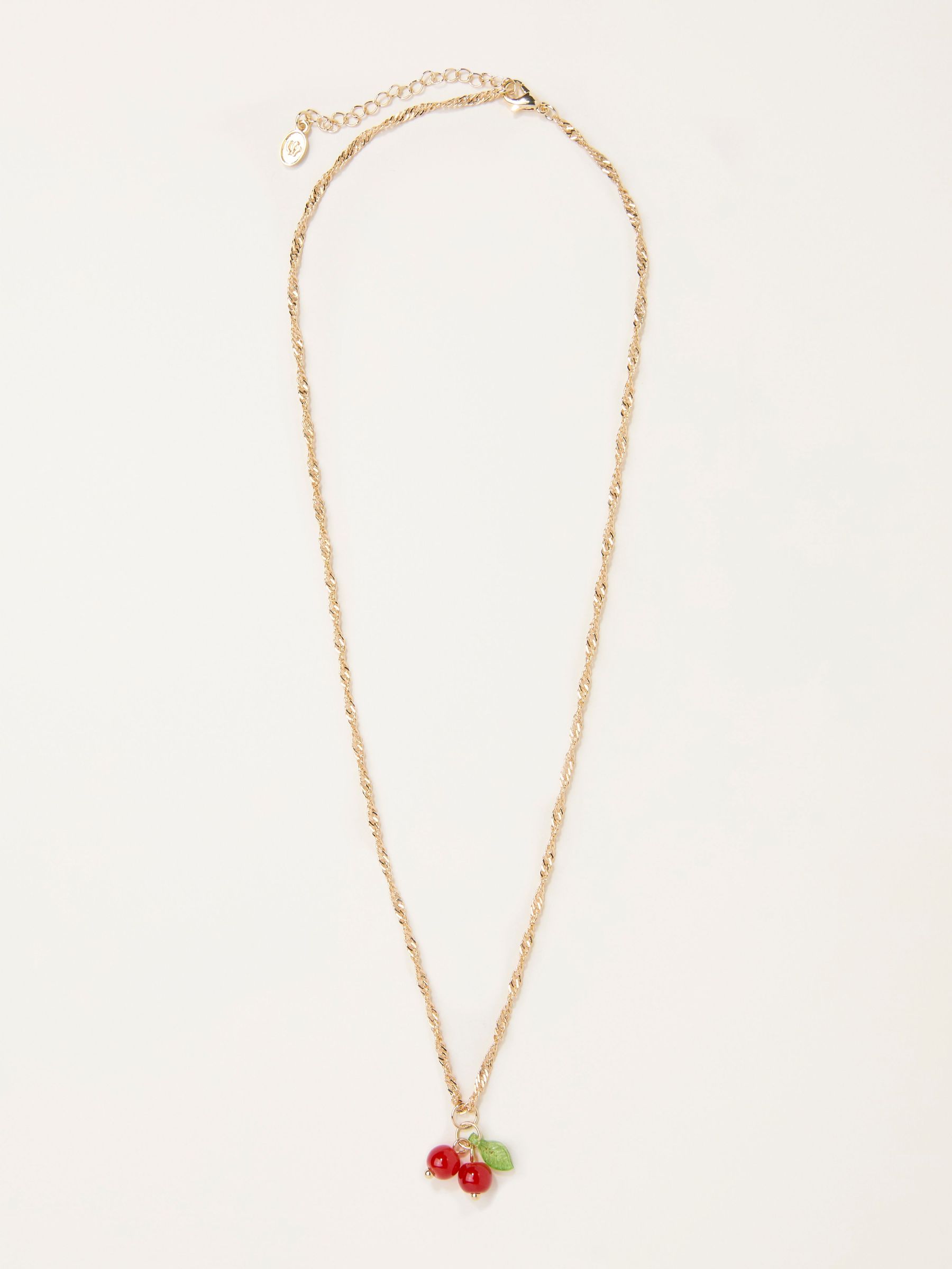 Gold Tone Cherry Necklace (G12466) | €19