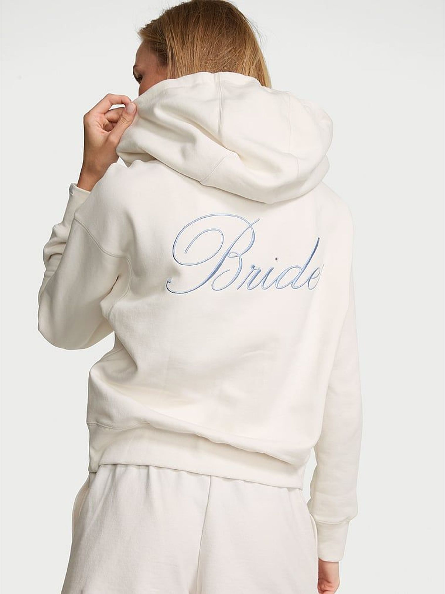Coconut White Bride - Angel Fleece Full Zip Hoodie