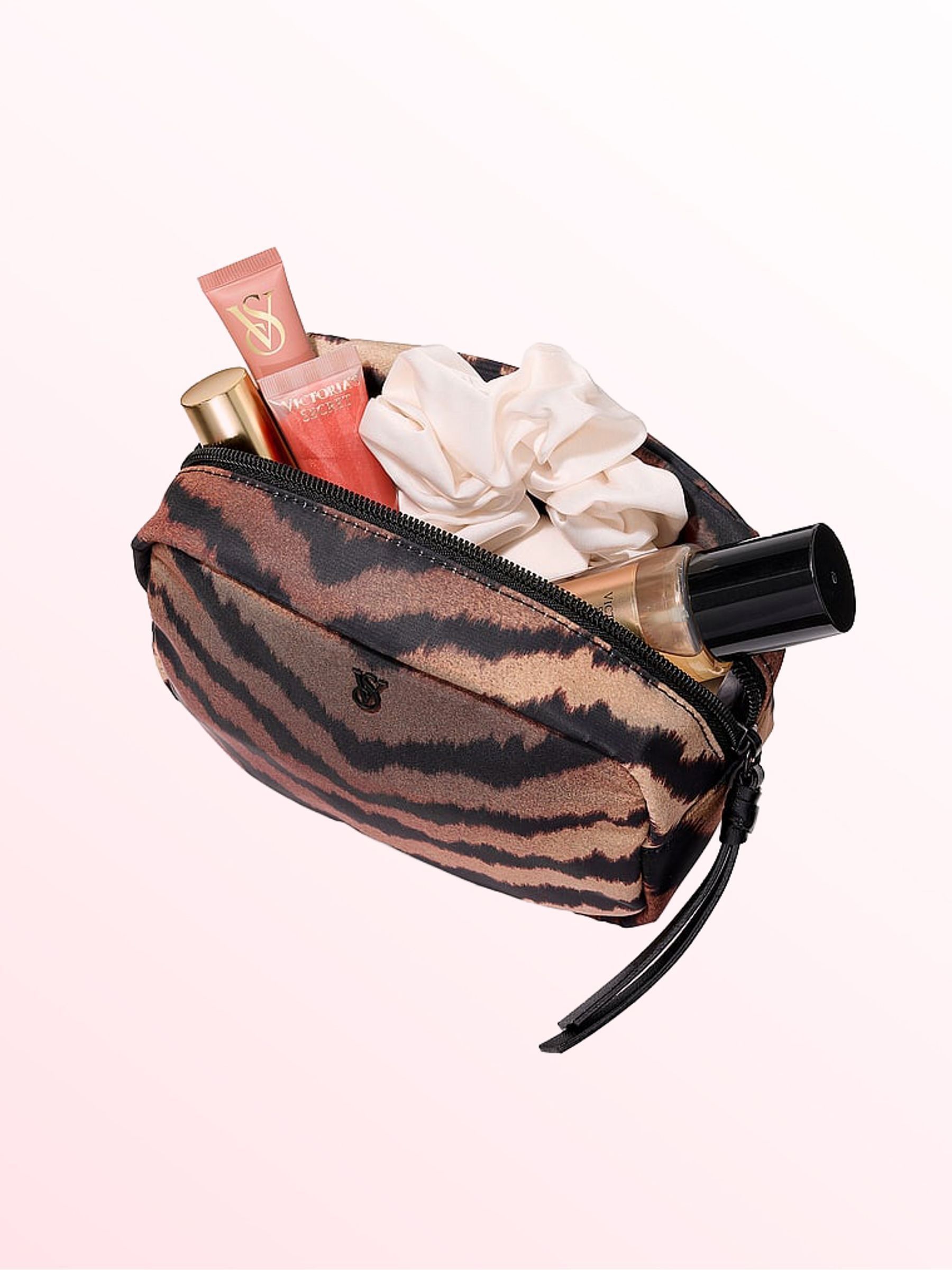 Brown Tiger Stripe - Makeup Bag