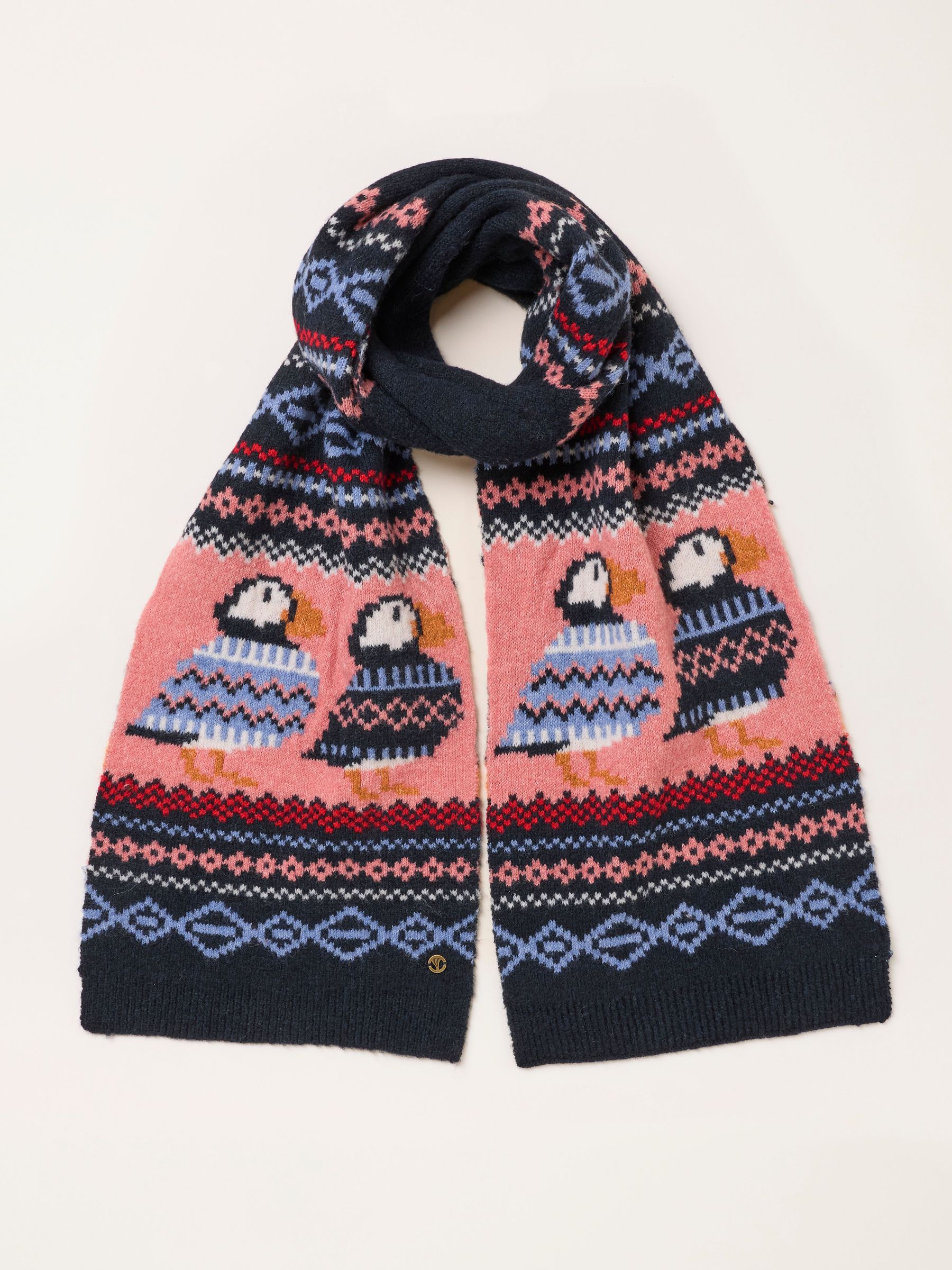 Navy - Puffin Scarf
