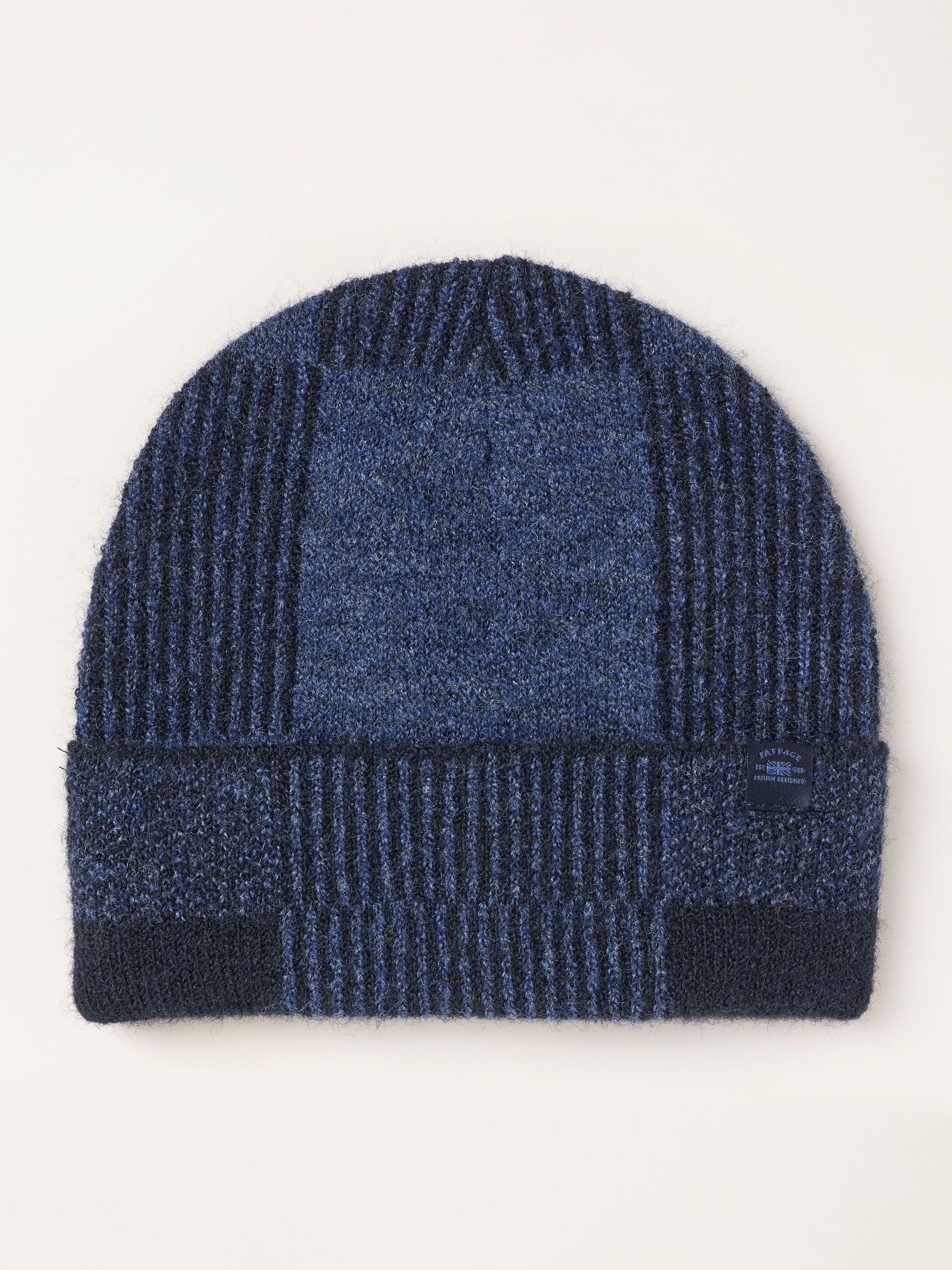 Navy - Regular Check Beanie