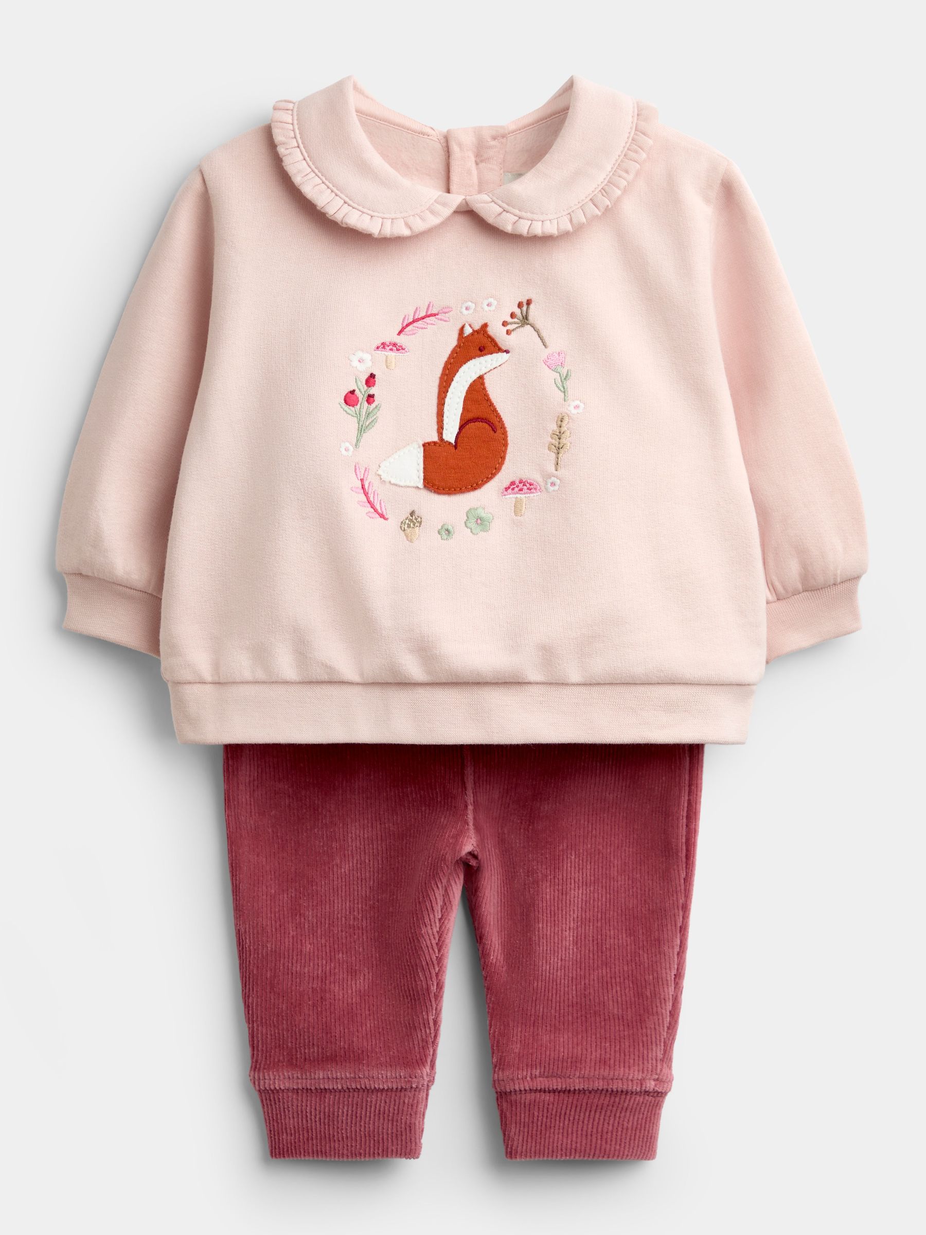 Rose Pink Fox - Sweatshirt & Leggings Set