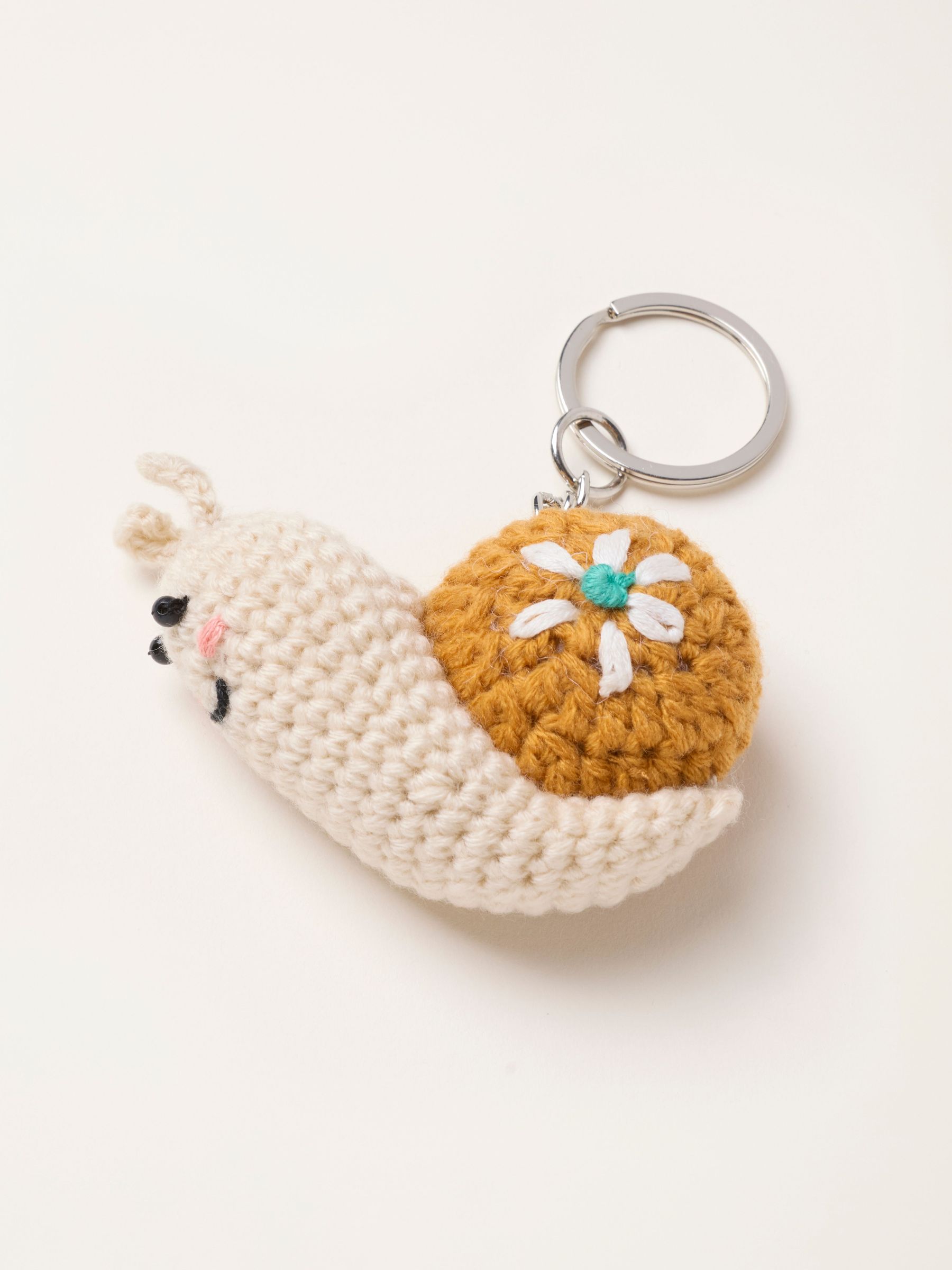 Multi - Crochet Snail Keyring