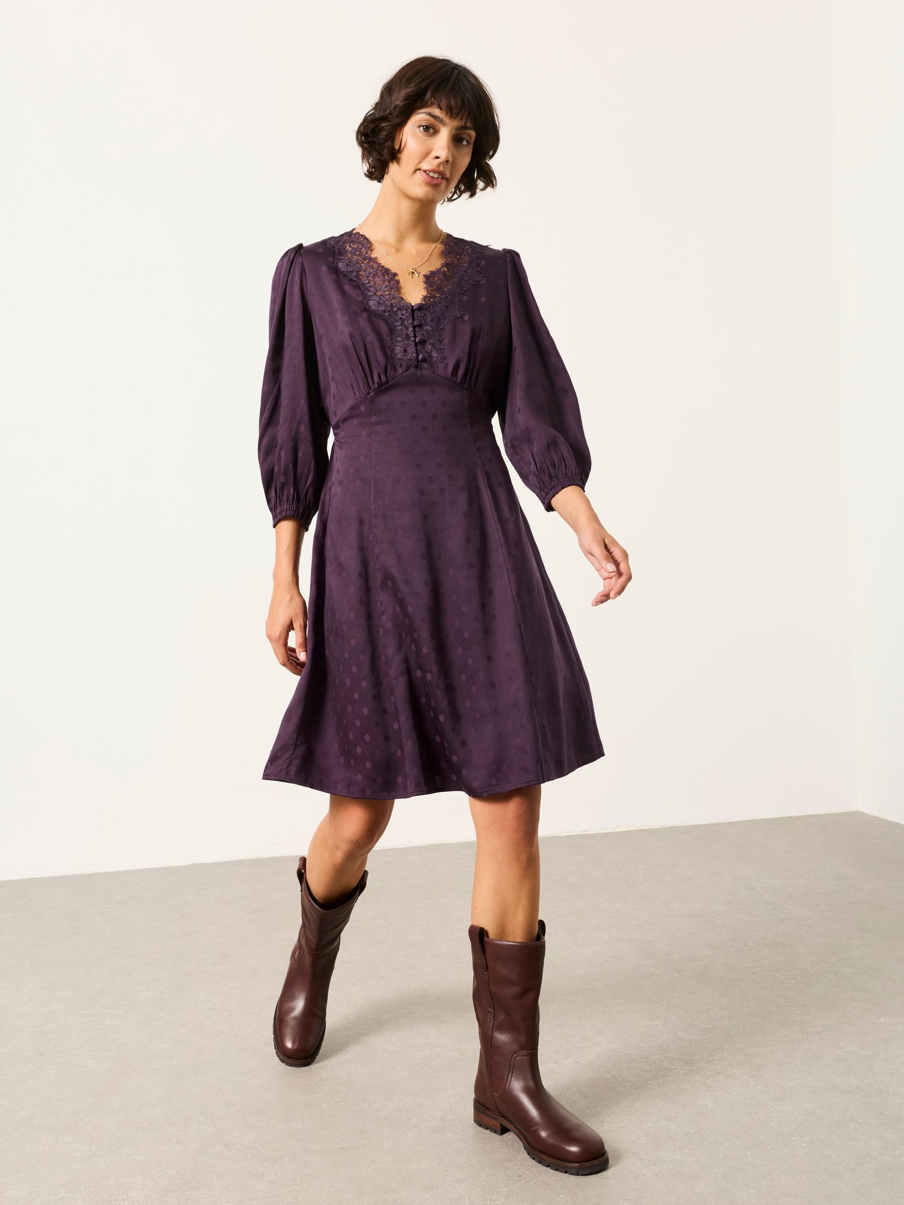 Purple Polka - Dress