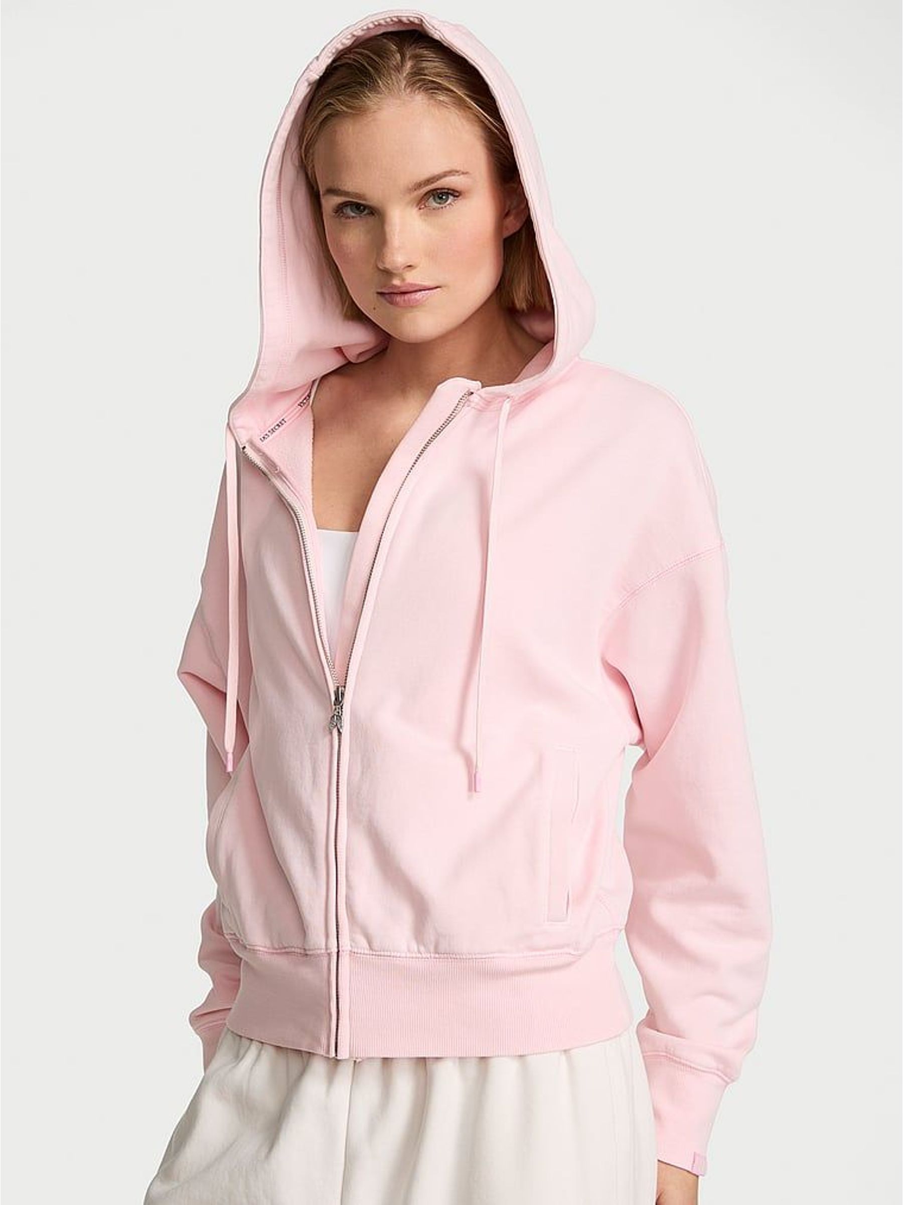 Angel Pink - Angel Fleece Full Zip Hoodie