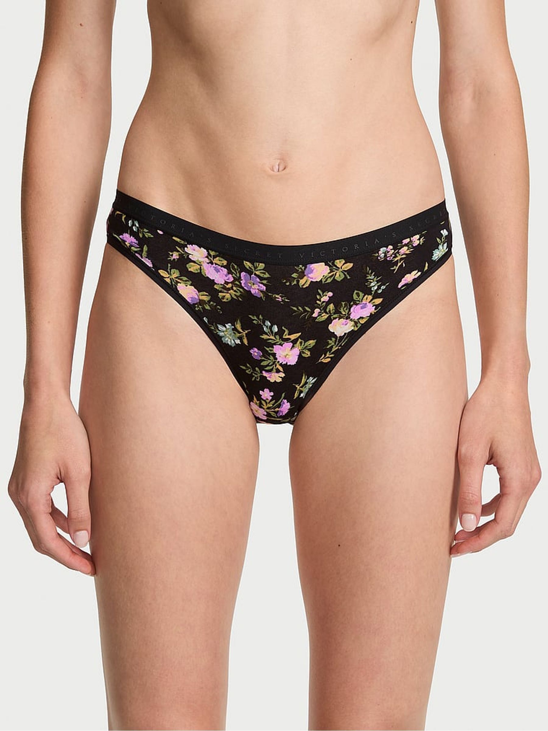 Black Floral Bouquet - Hipster Knickers