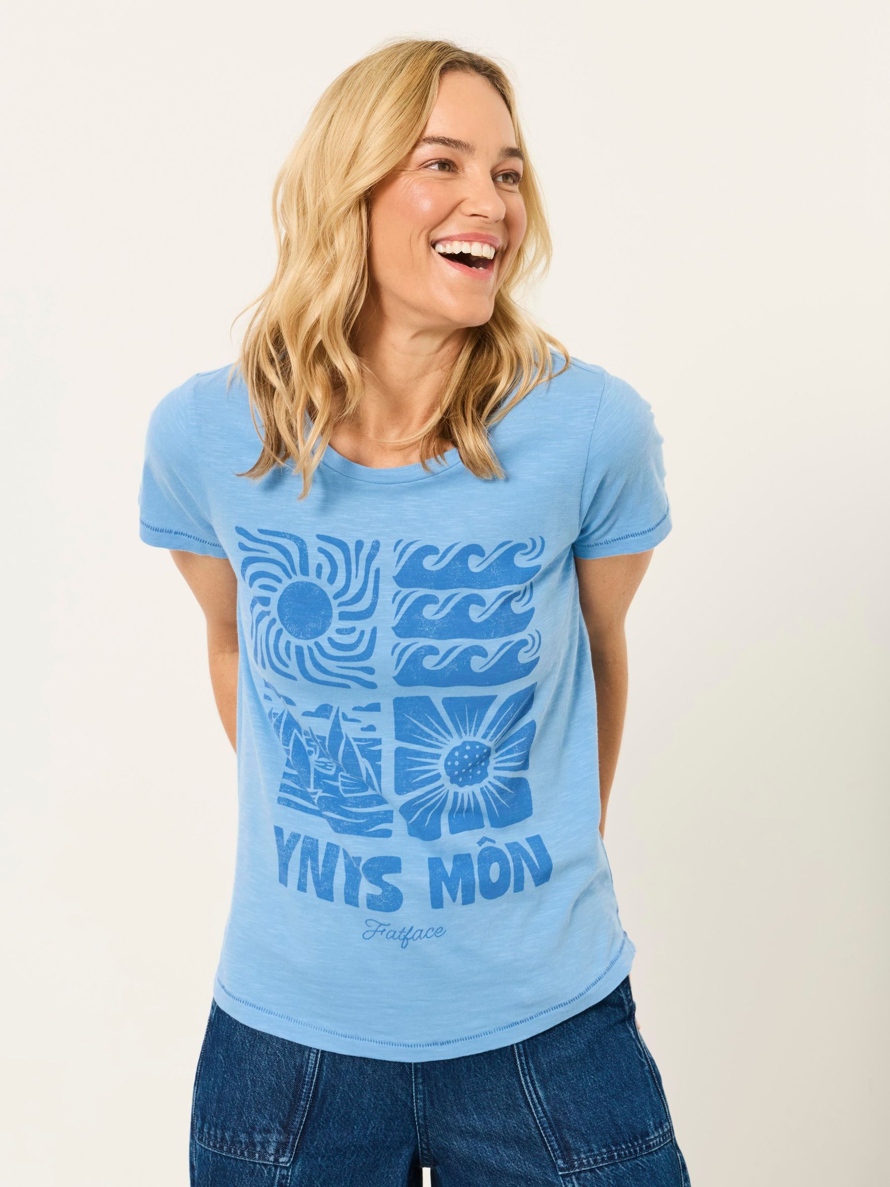 Blue Ynys Mon - Land Tee