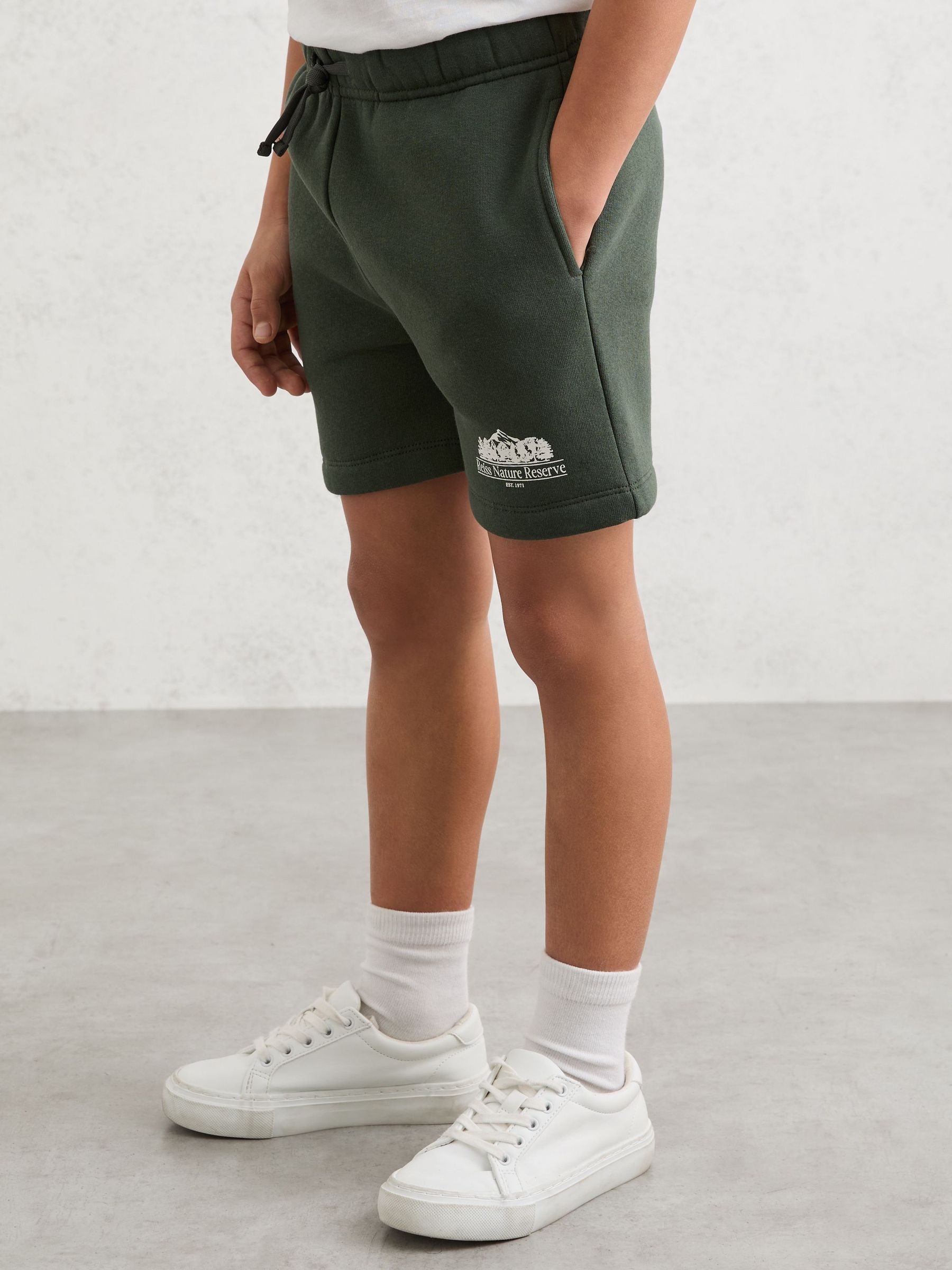 Cotton-Blend Nature Reserve Shorts in Green (G56468) | 175 SAR