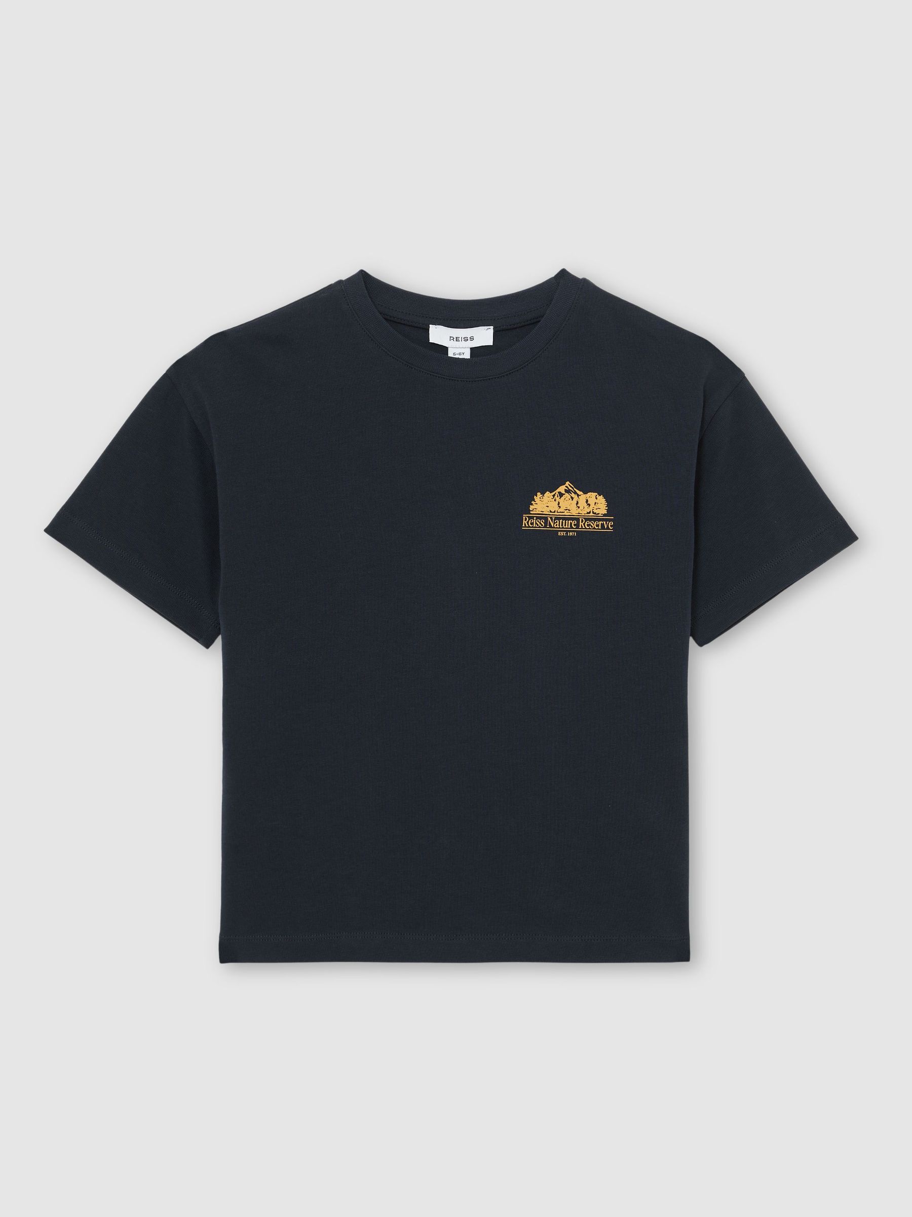 Cotton Nature Reserve Logo T-Shirt in Navy (G56504) | €30
