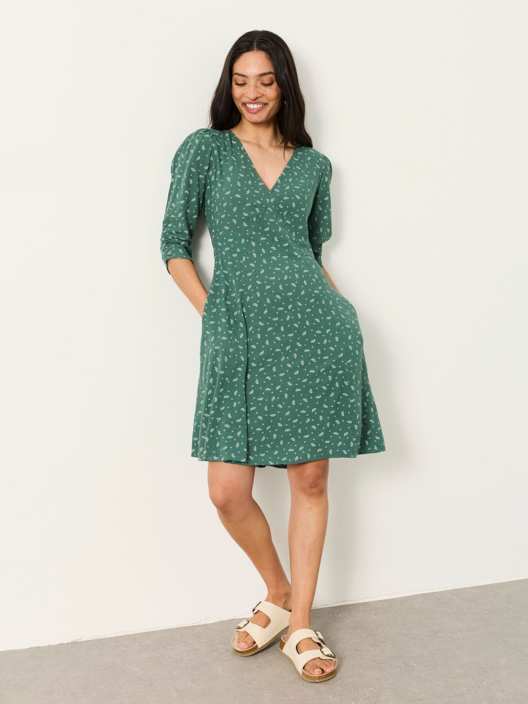 Green Paisley - Mini Dress