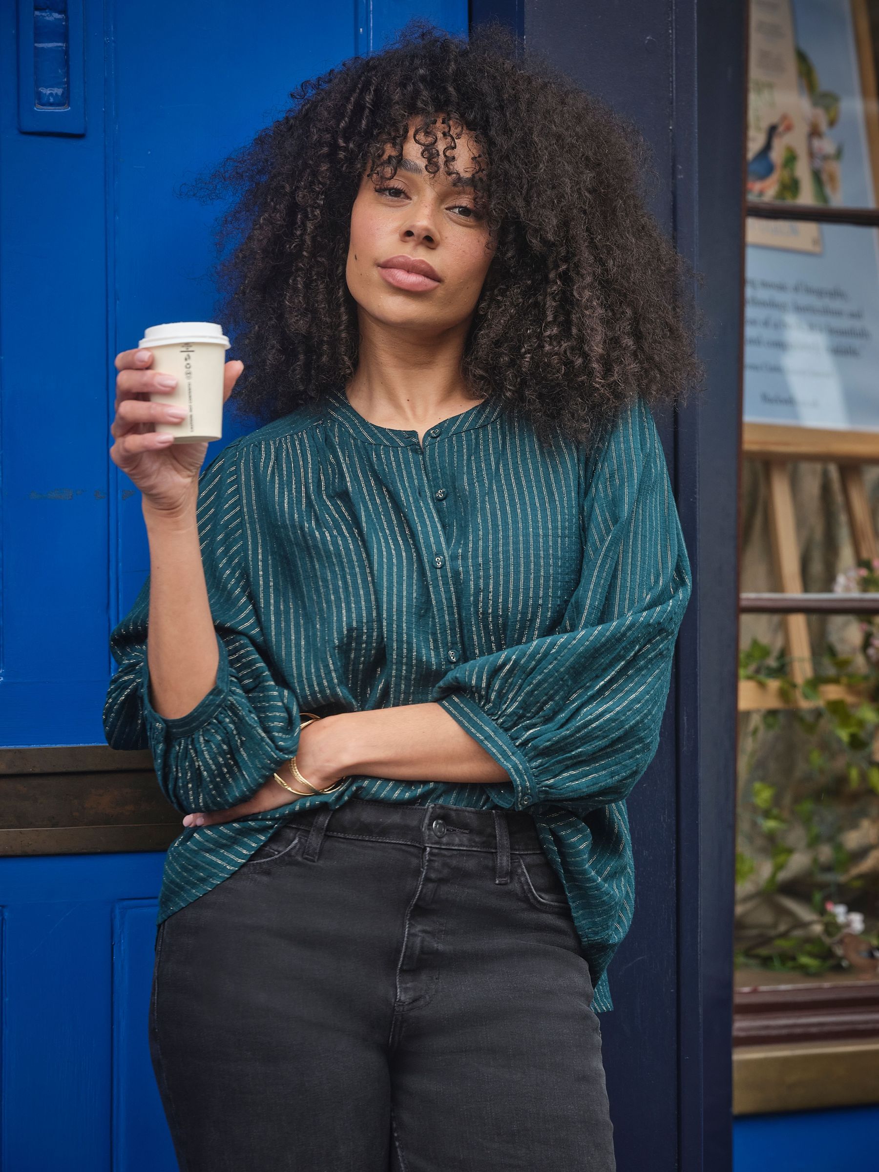 Teal Blue - Blouse