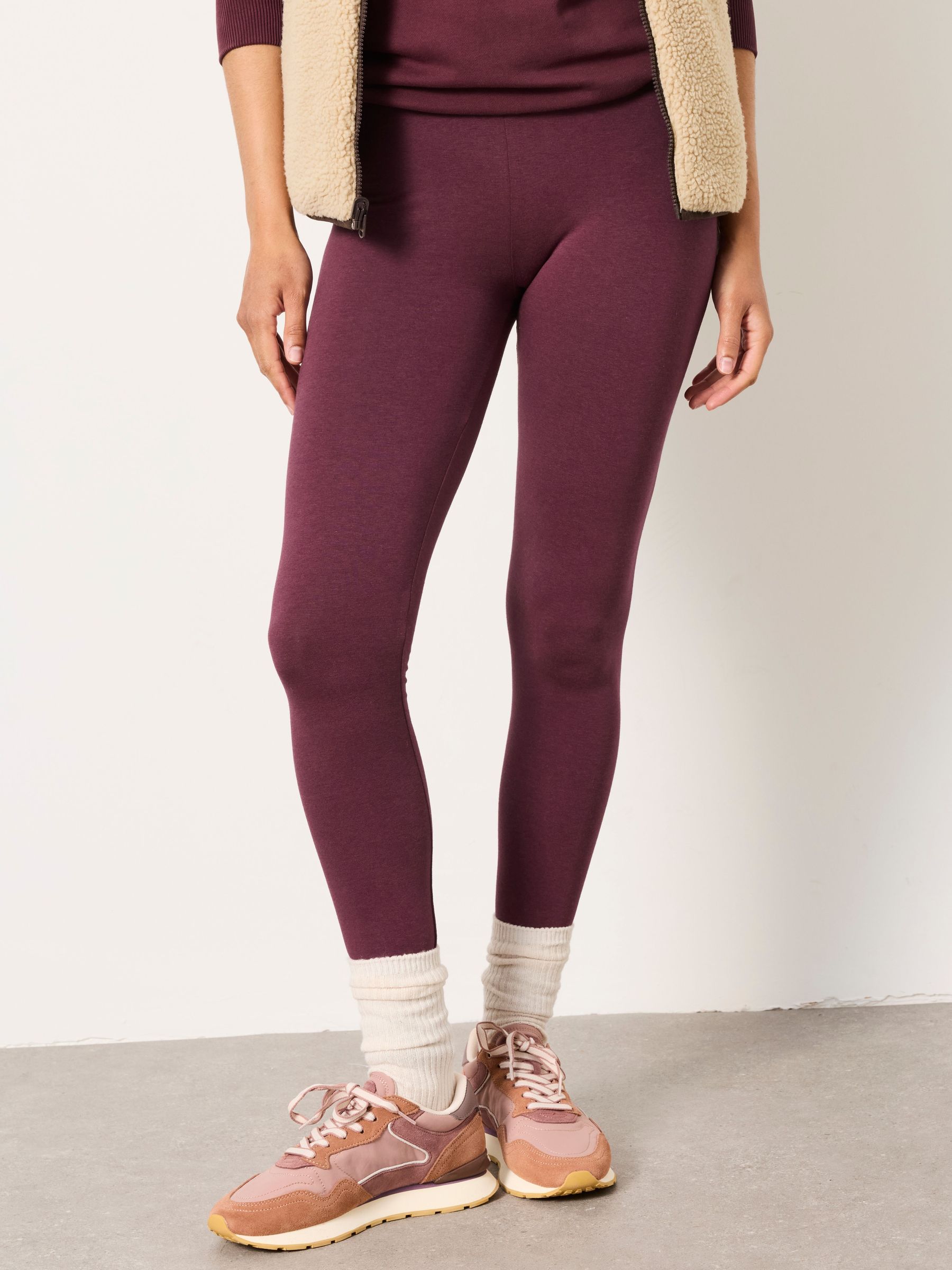 Plum Purple - High Rise Leggings