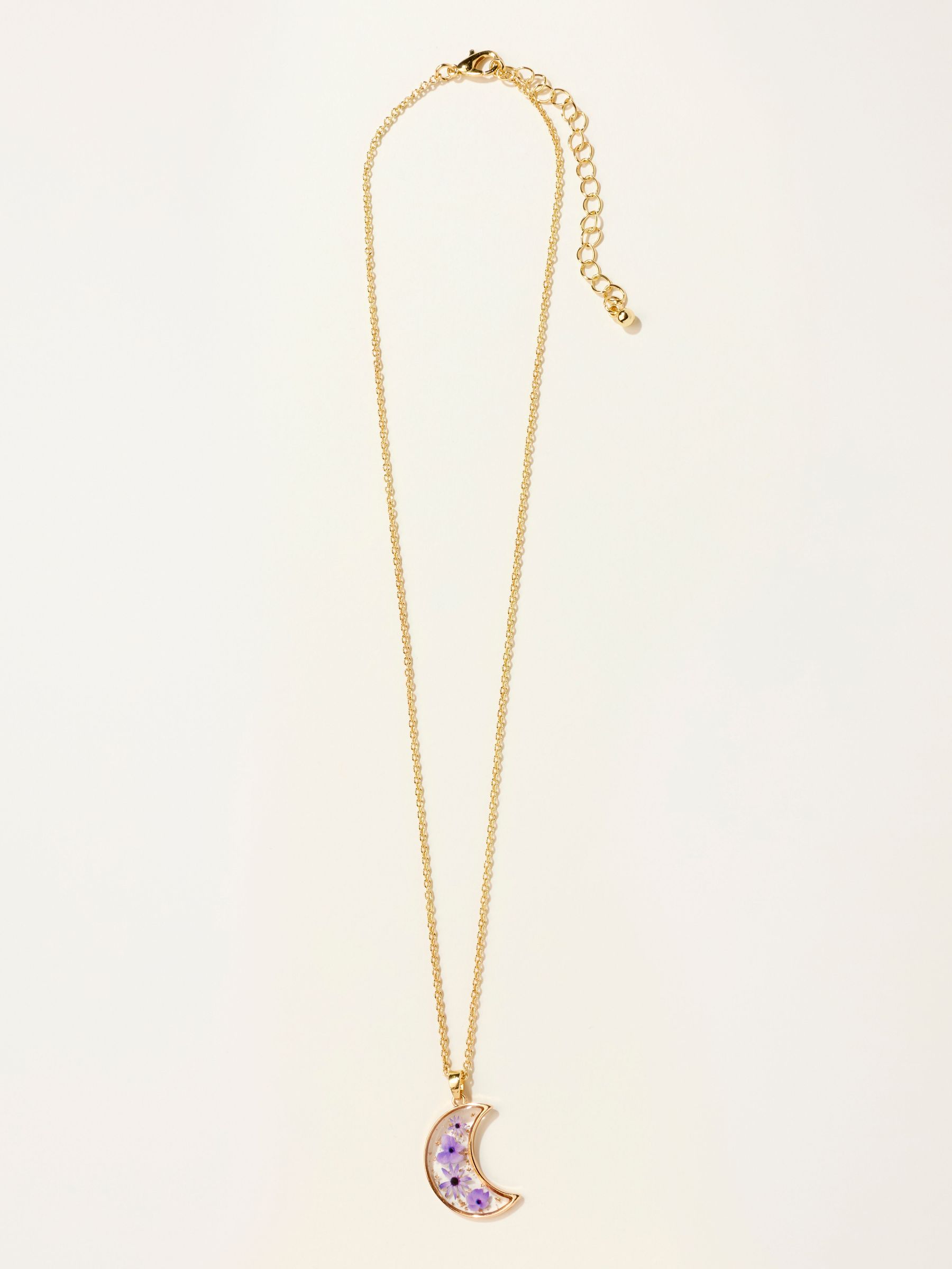Purple - Moon Flower Necklace