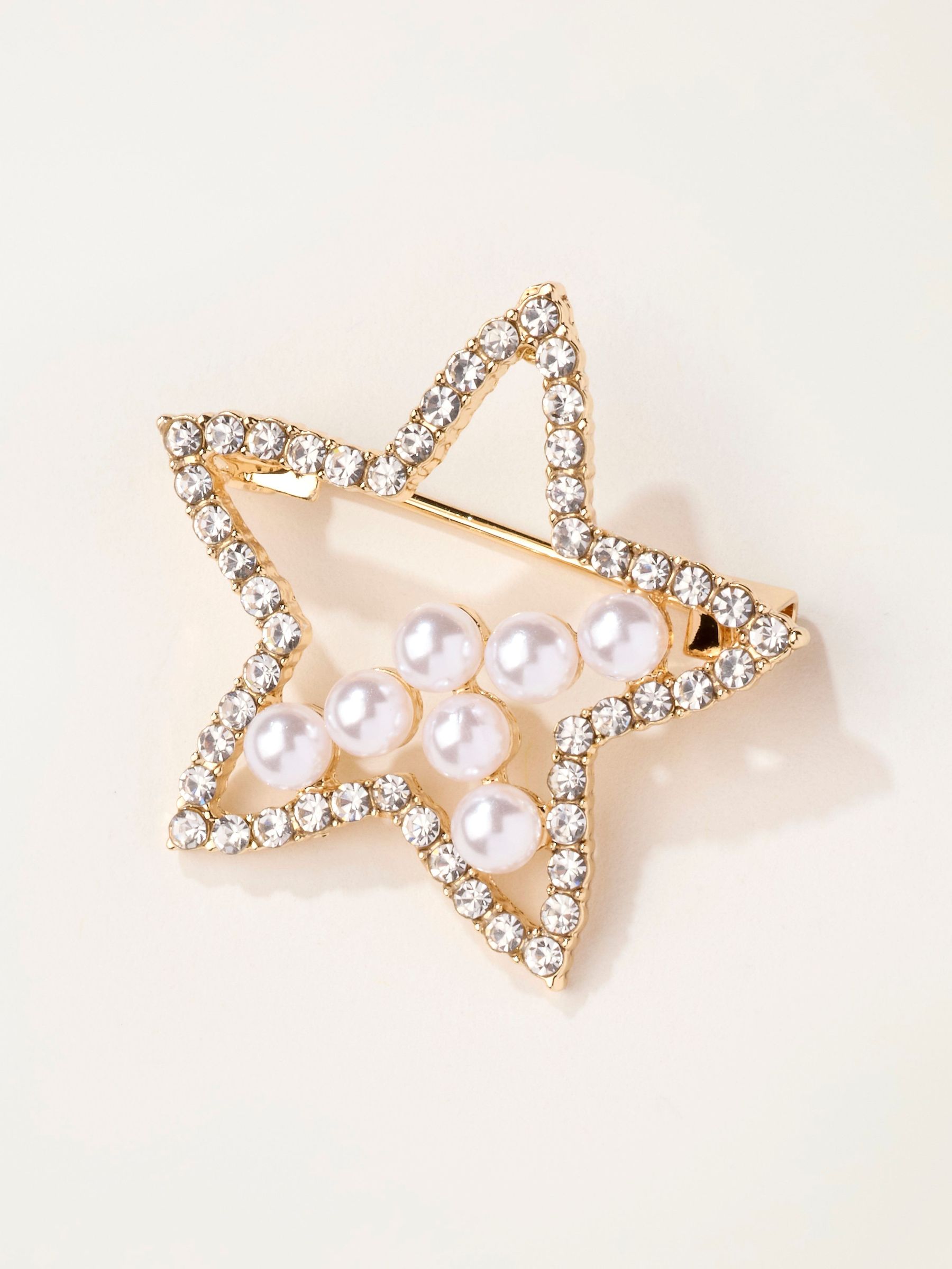 Gold Tone - Star Brooch