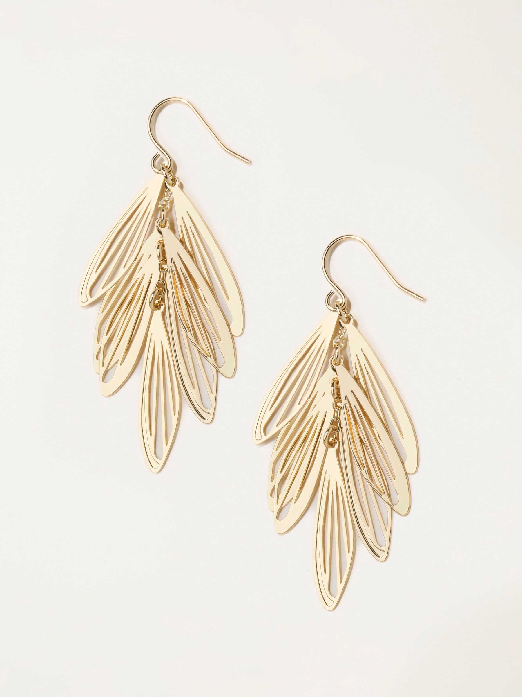 Gold Tone - Party Drop Earrings