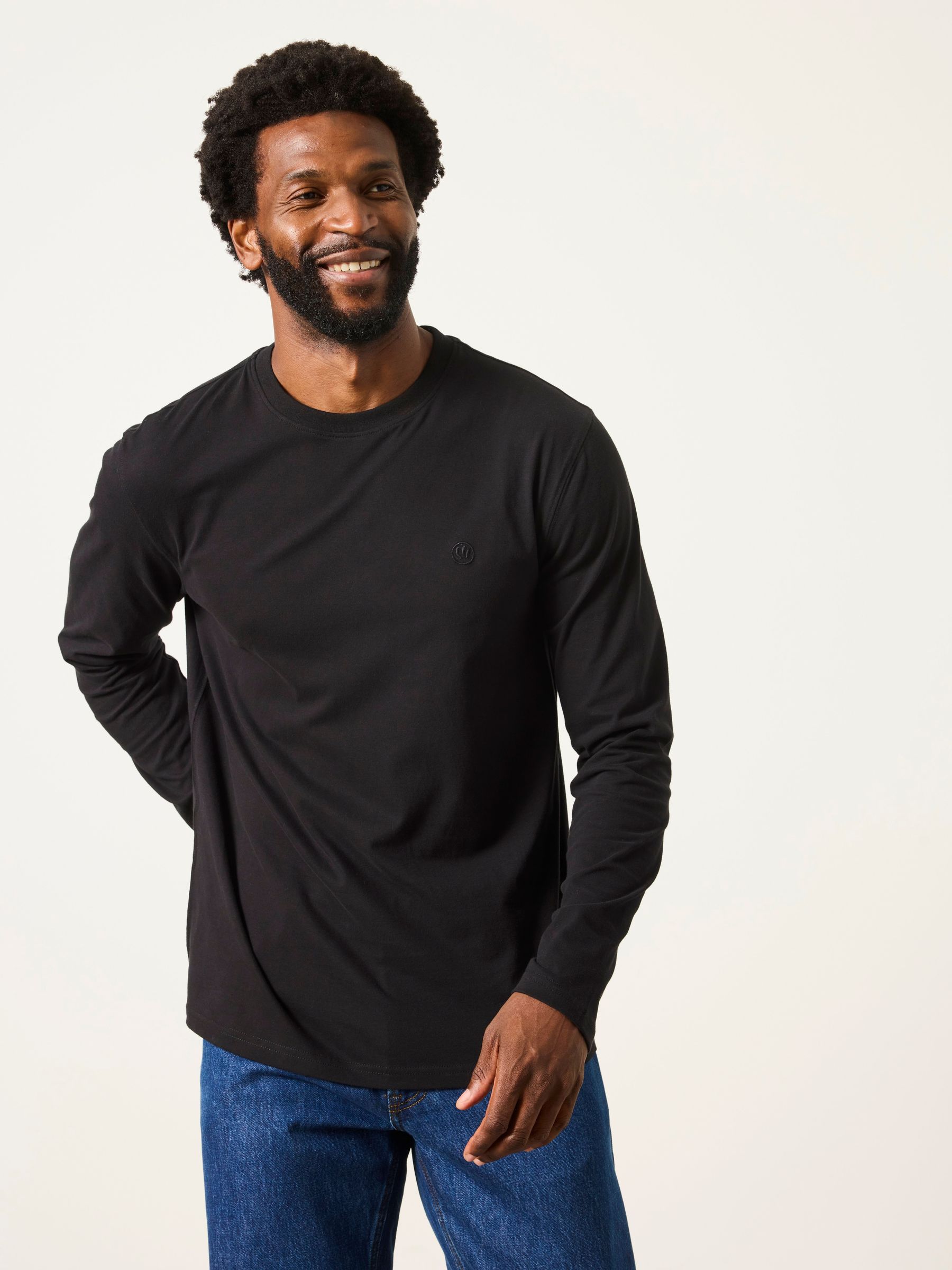 Black/Teal/White - Regular Long Sleeve T-shirt