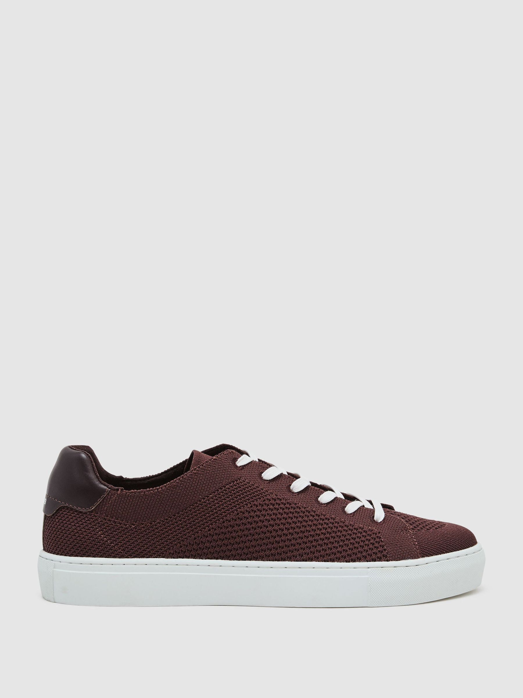 Plum Purple - Regular Knitted Low-top Trainers